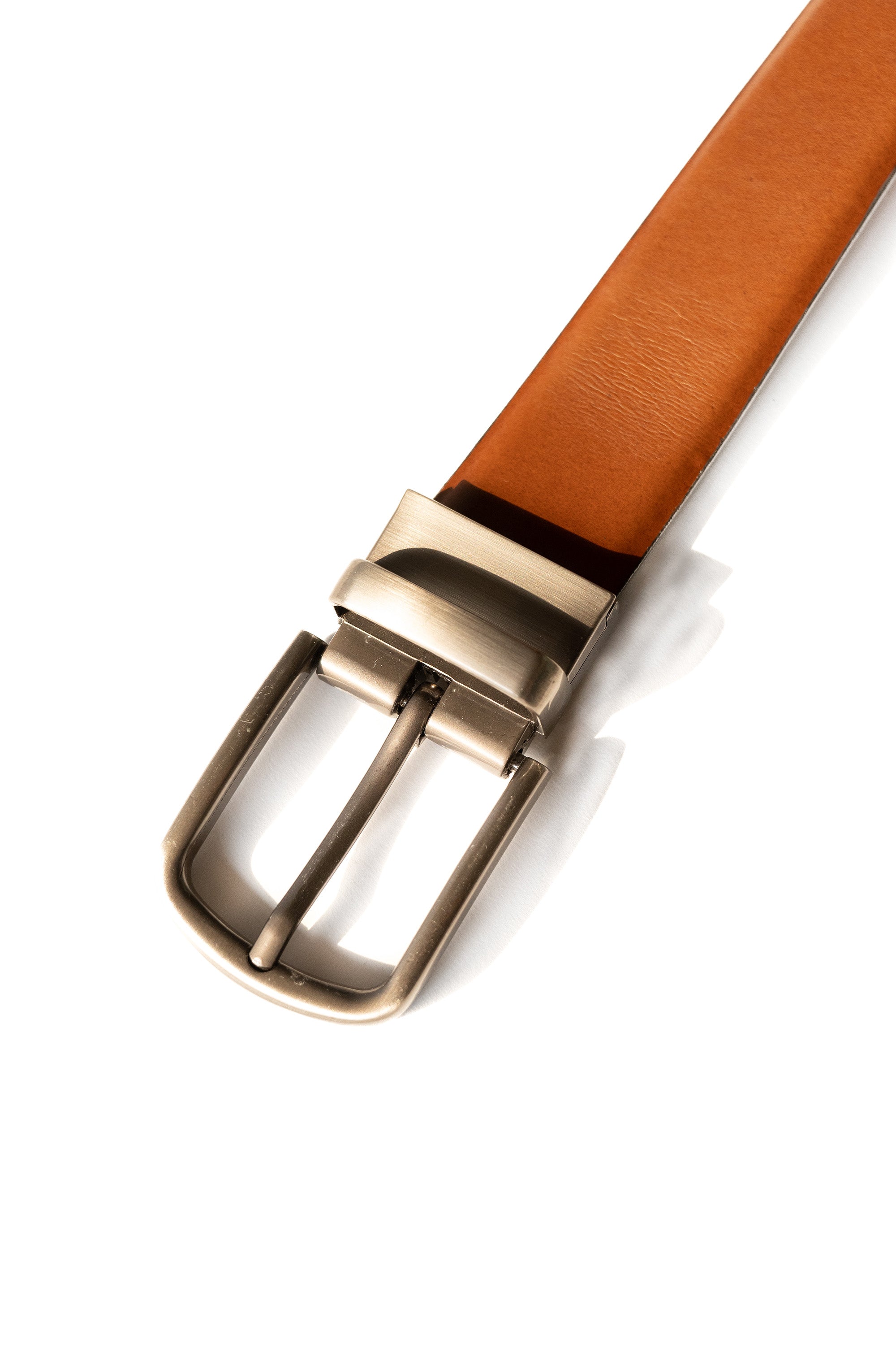 Men's Navy  & Cognac Reversible Leather Belt