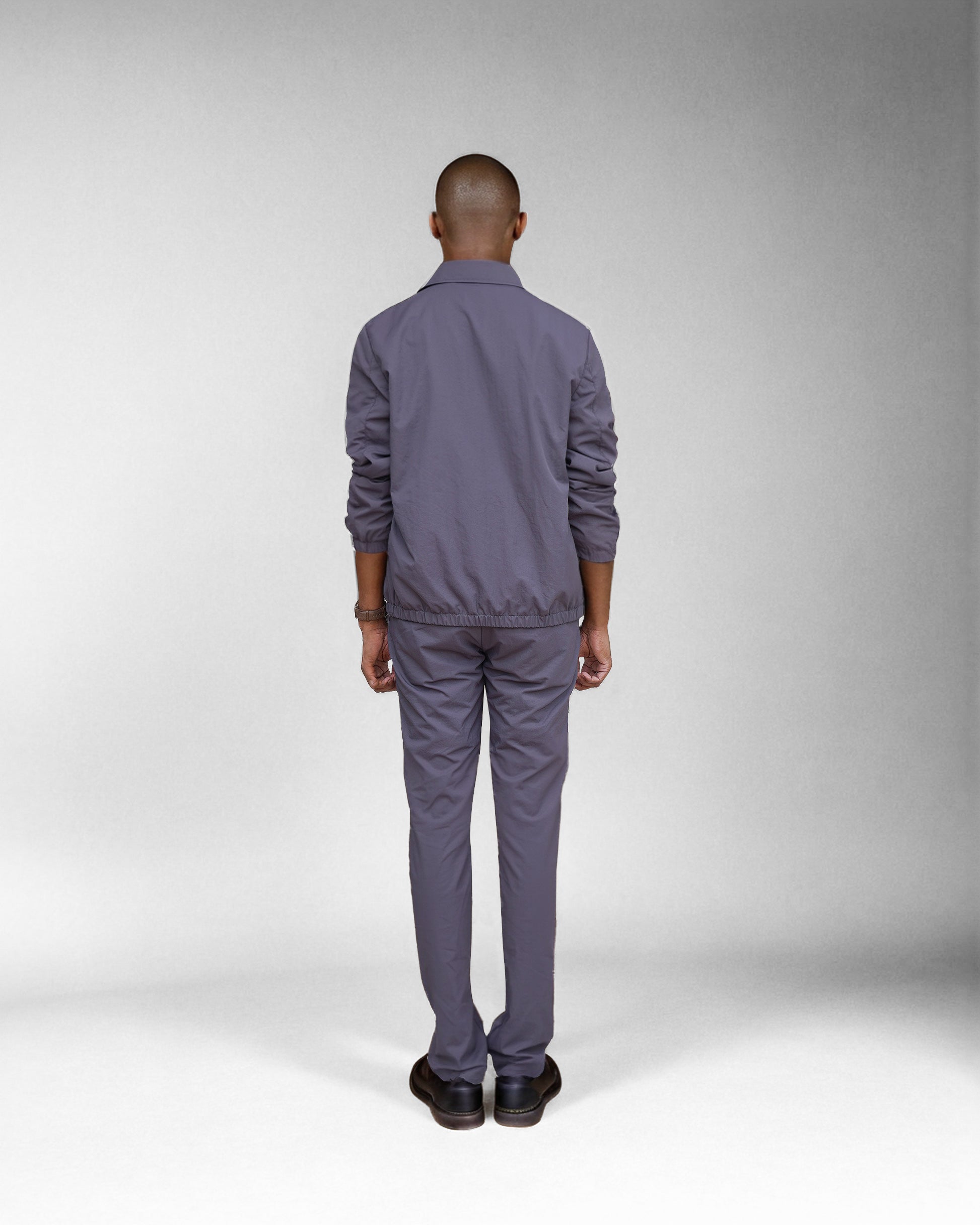 Bare Brown Bomber Jacket with 2 way Zipper - Grey