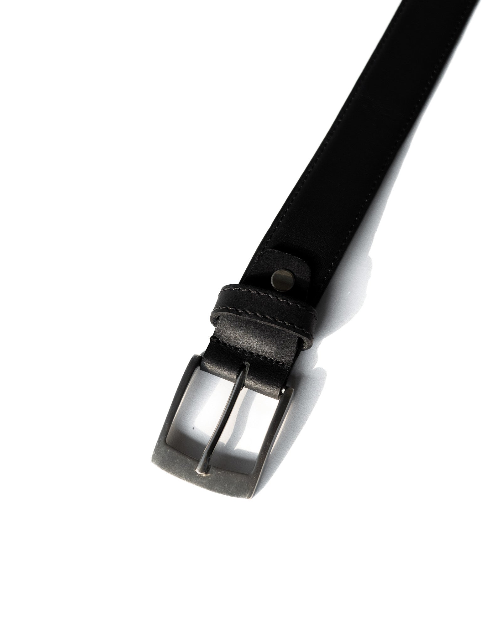 Men's Black Leather Belt