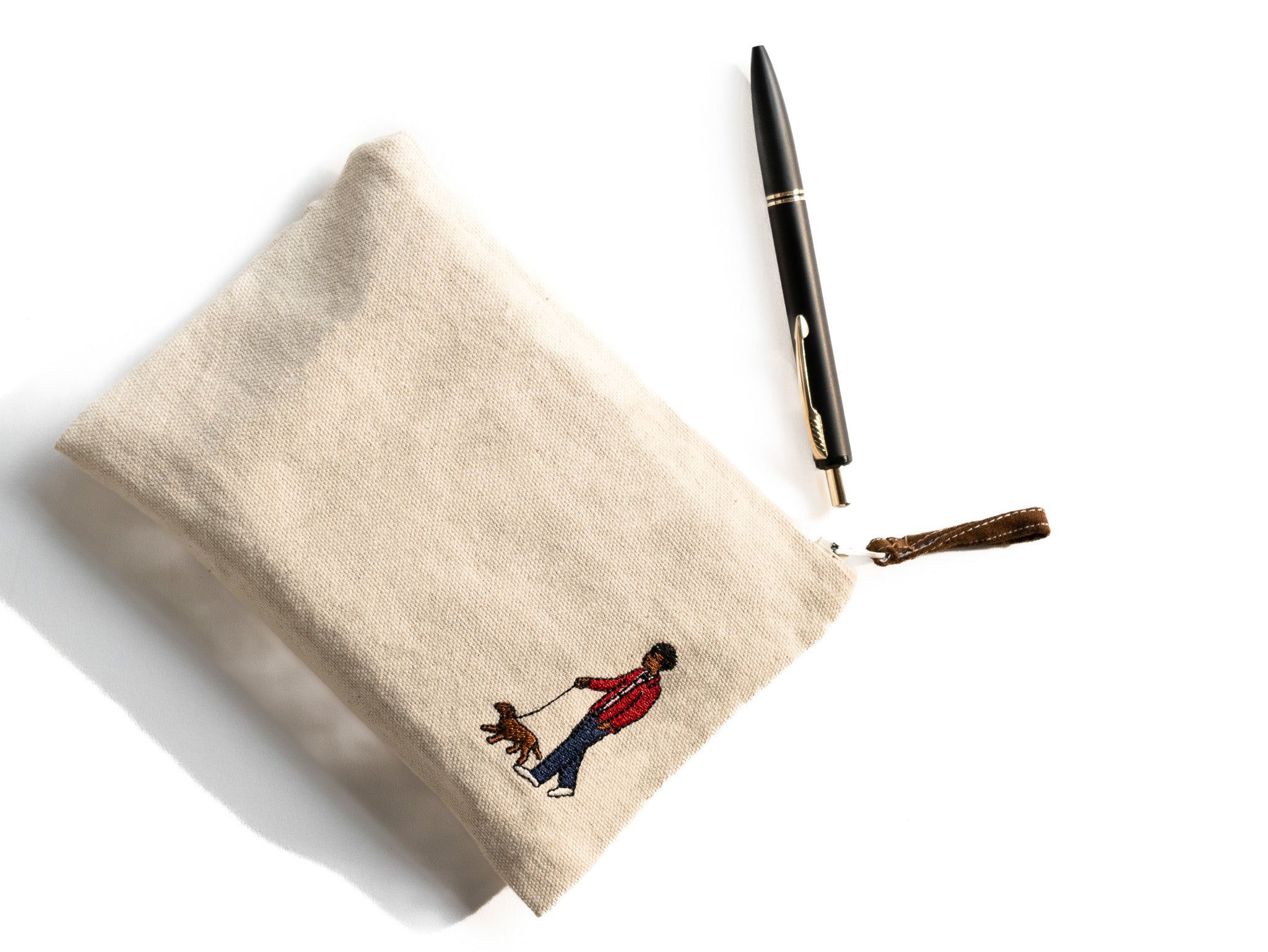 Mr. Brown Off White Pouch