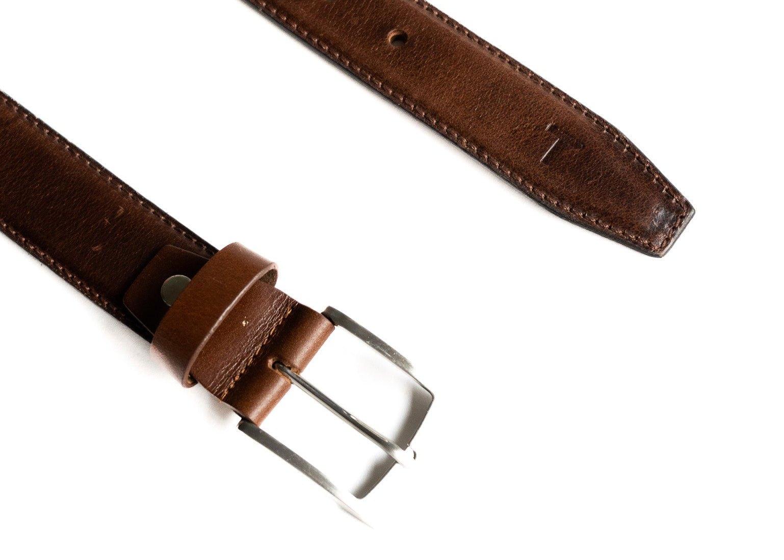 Men's Tan Leather Belt