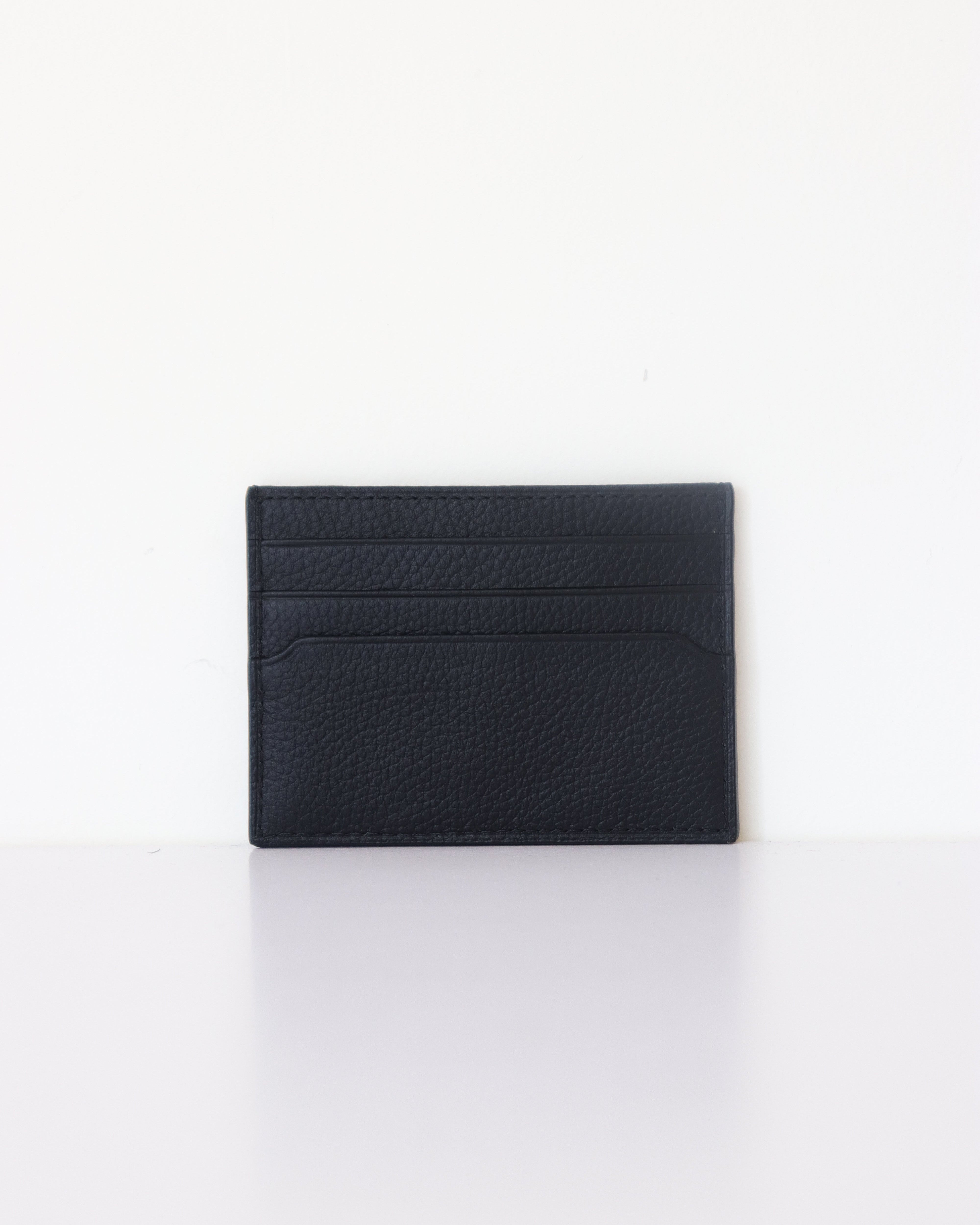 Genuine Leather Black Card Holder With RFID Protection