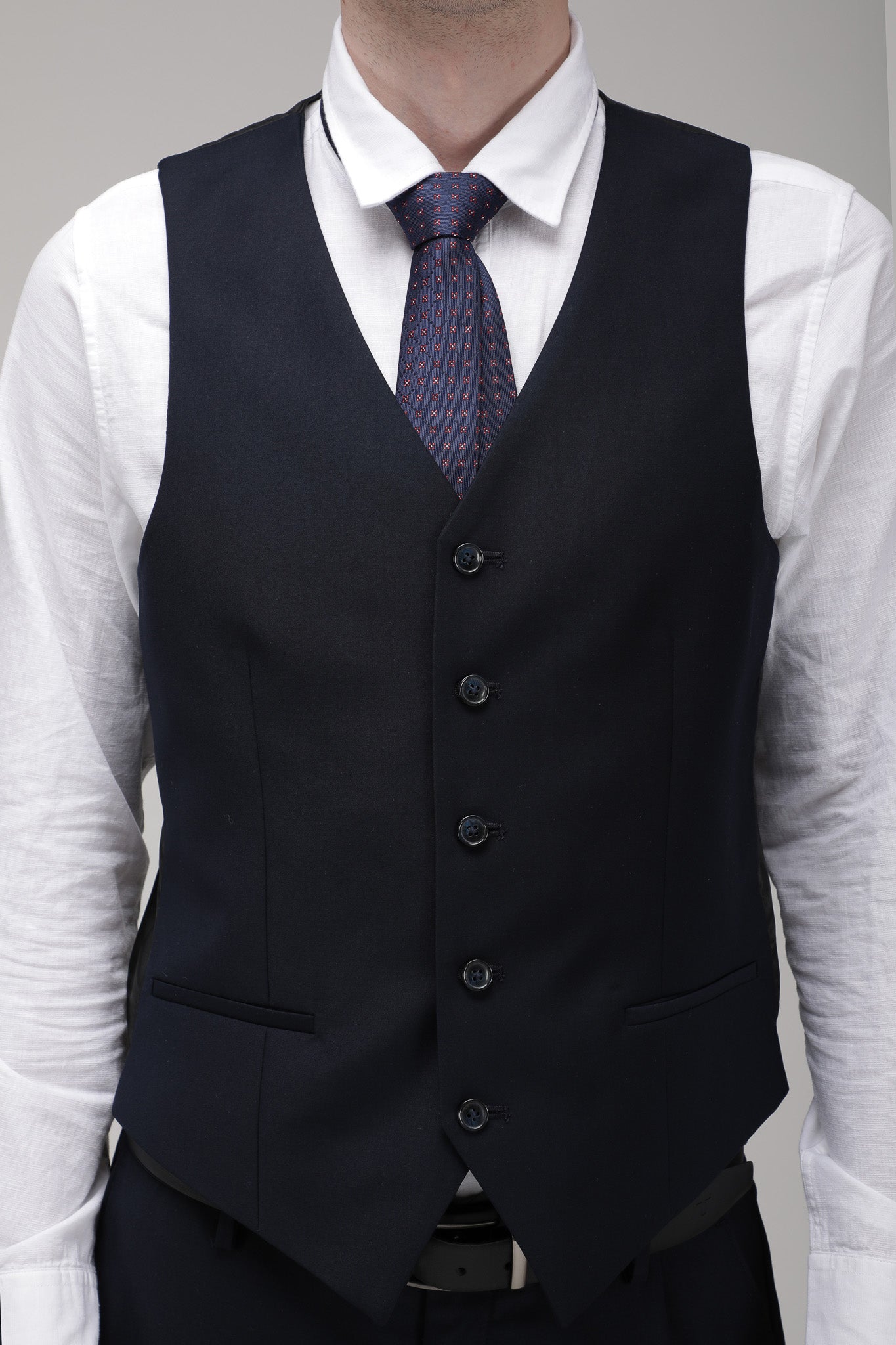Navy Solid Slim Fit Suit