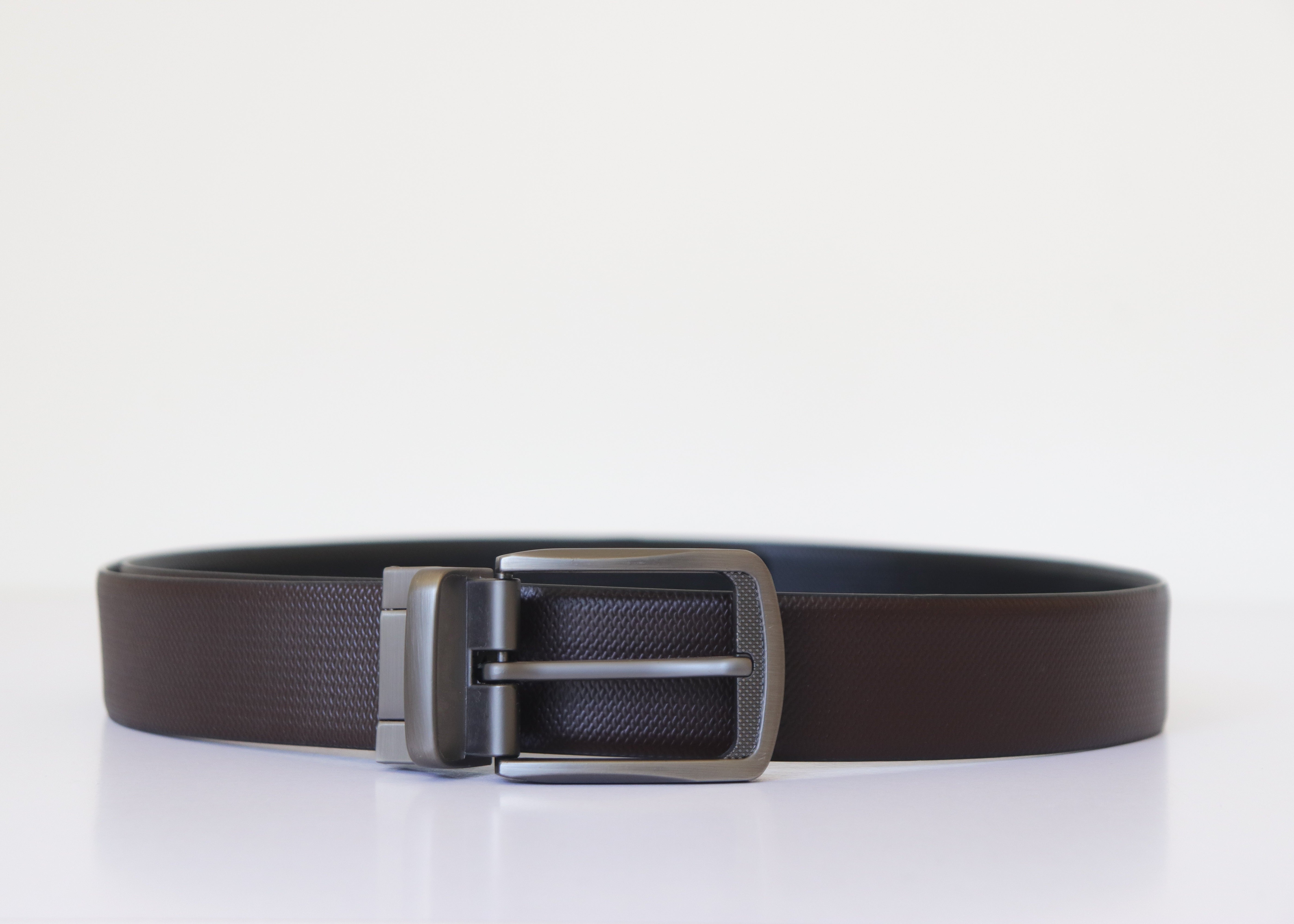 Men's Reversible Genuine Leather Belt - Black & Brown