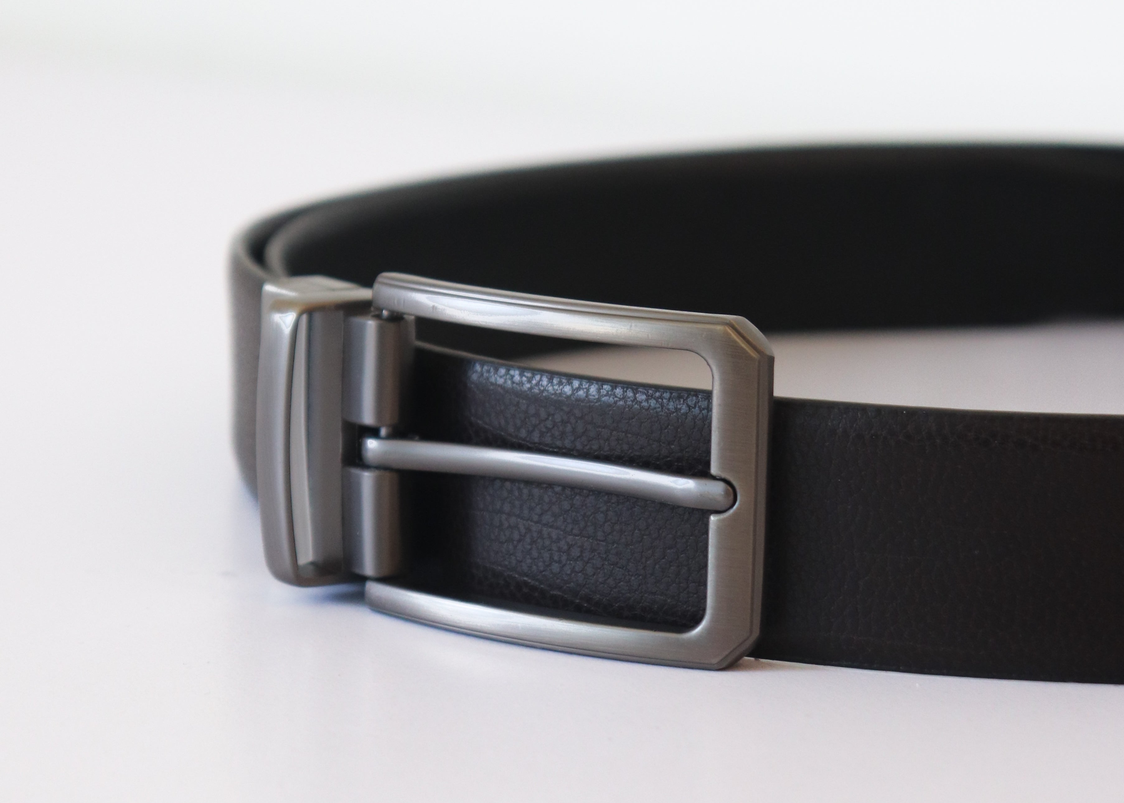 Men's Reversible Genuine Leather Belt - Black & Tan