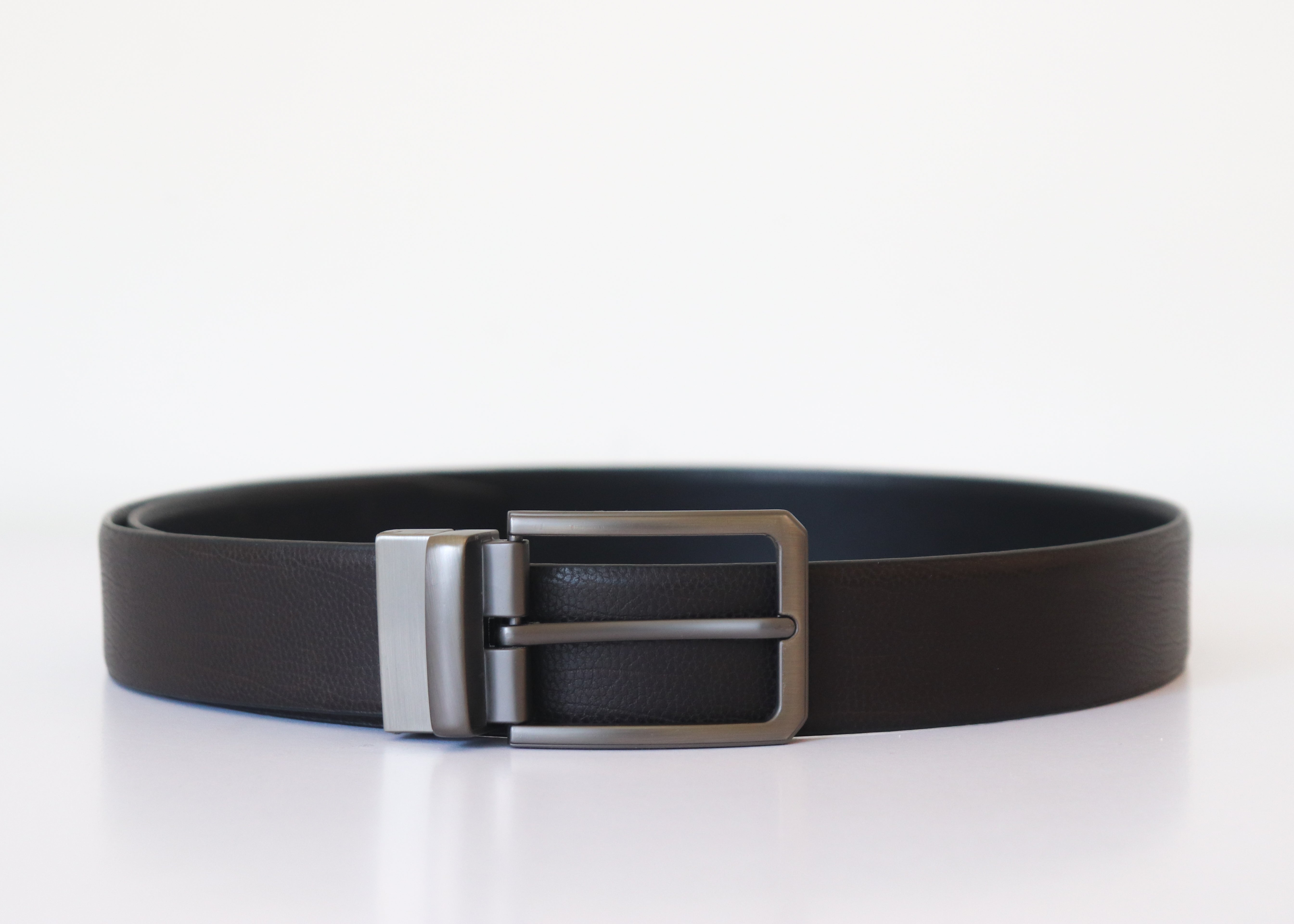 Men's Reversible Genuine Leather Belt - Black & Tan