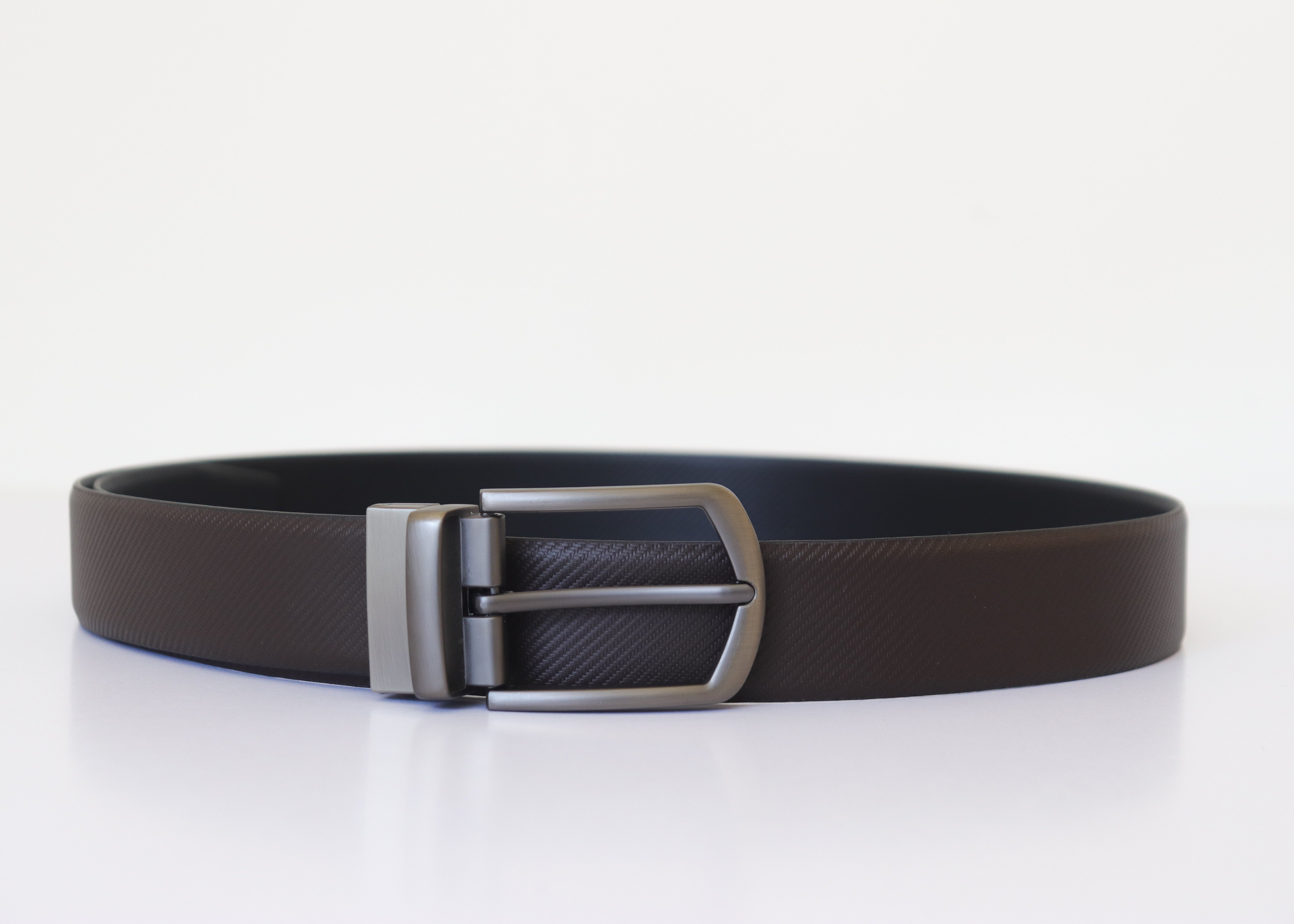 Men's Reversible Genuine Leather Belt - Black & Brown