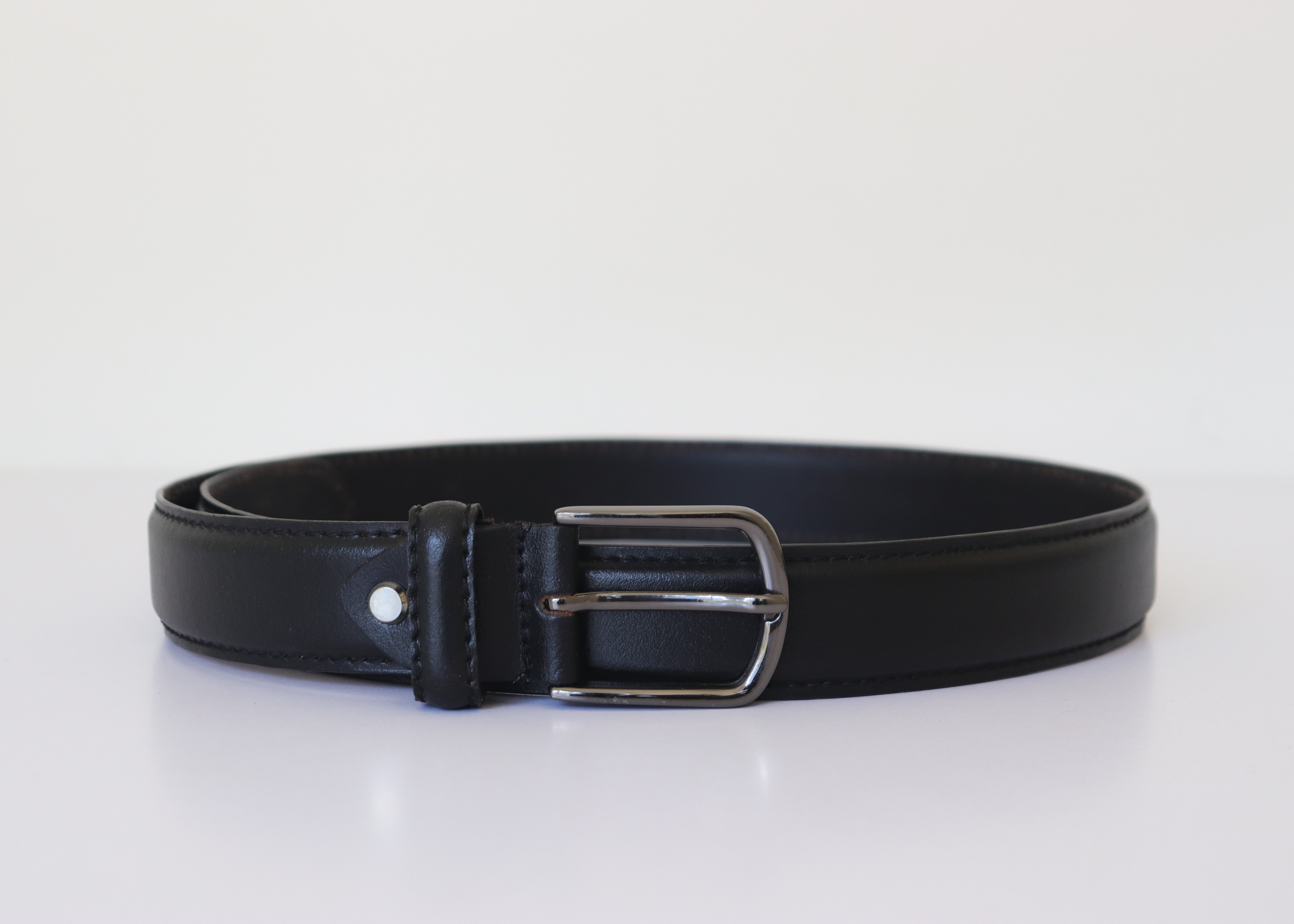 Men's Genuine Leather Belt - Black