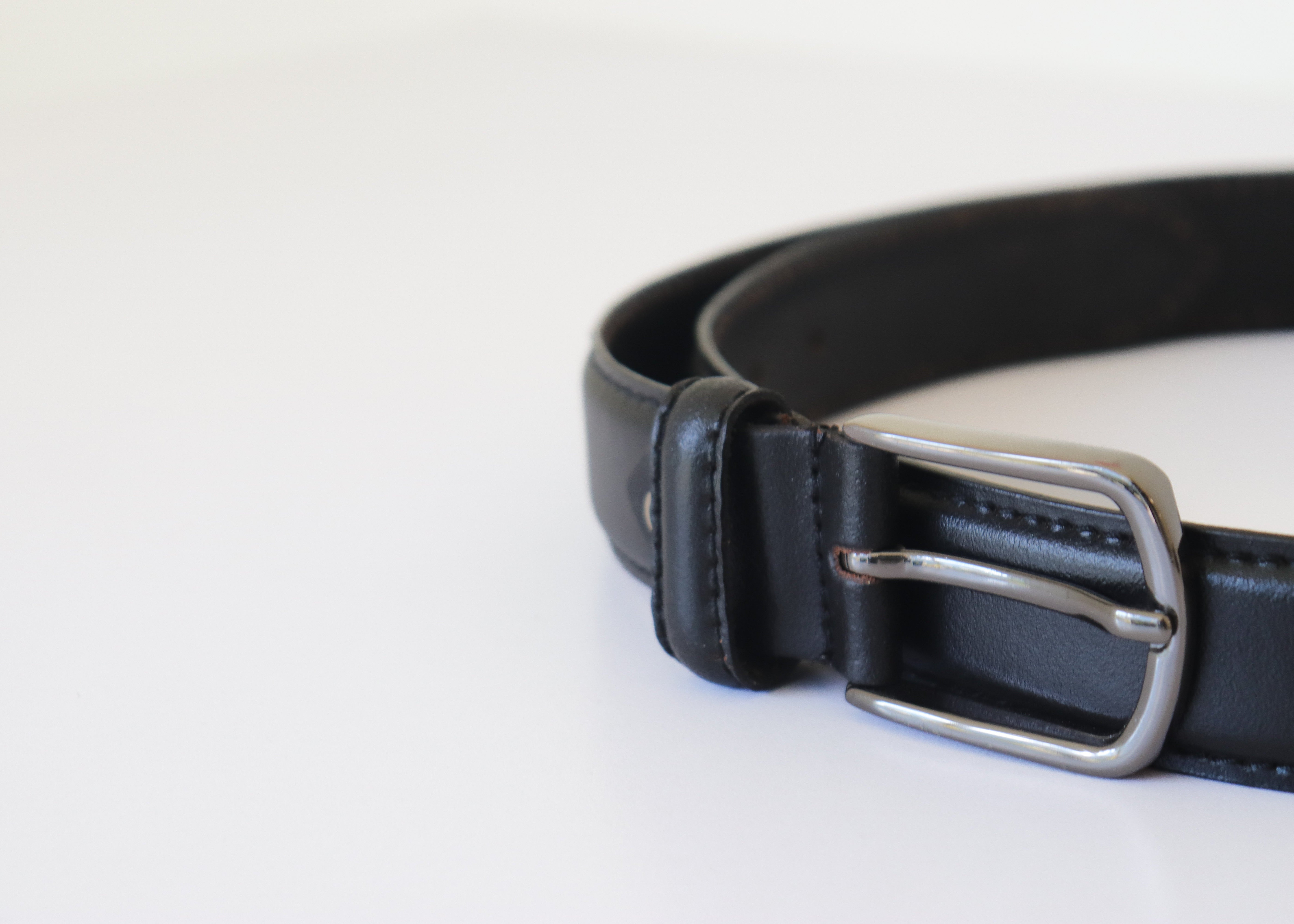 Men's Genuine Leather Belt - Black