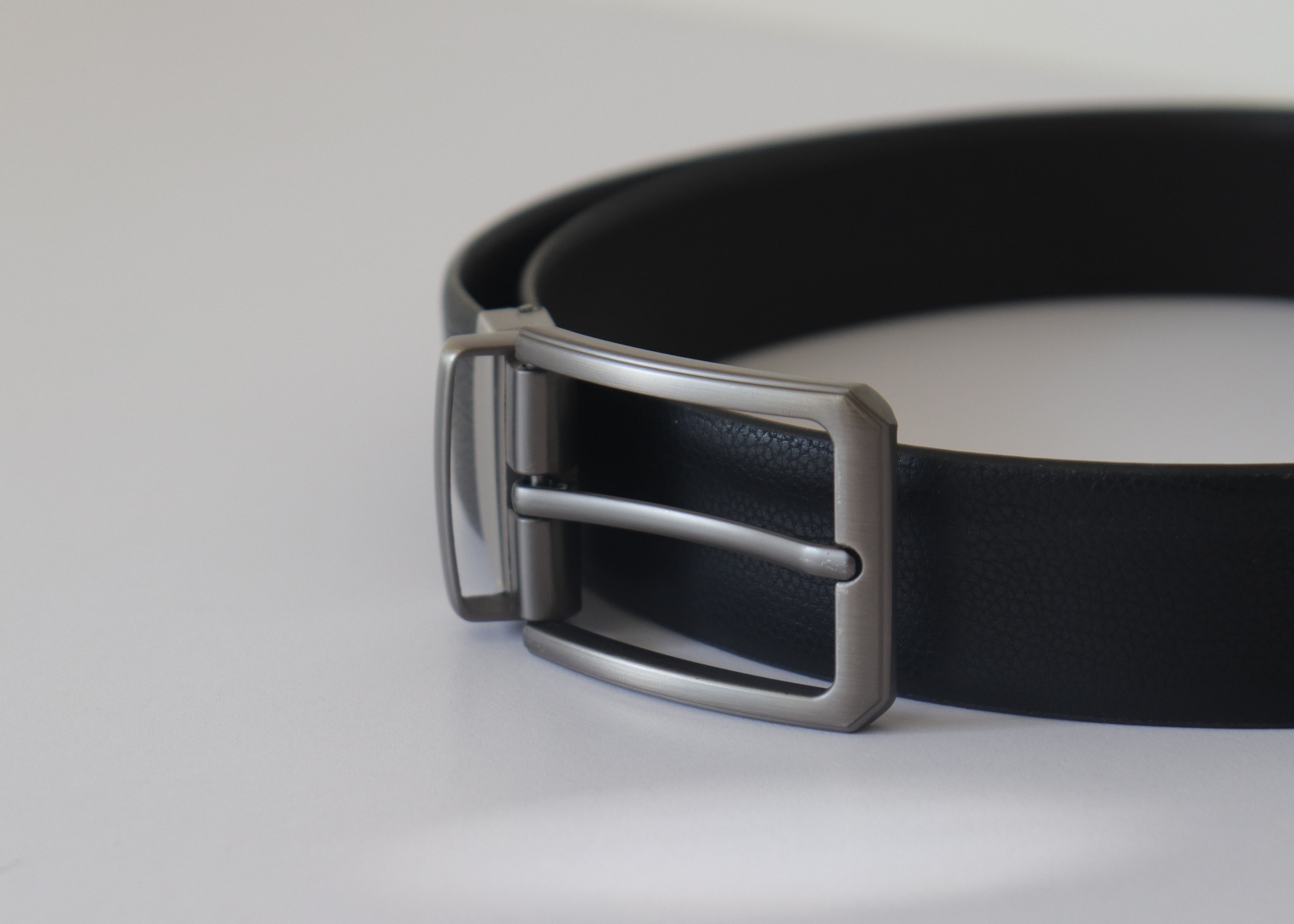 Men's Reversible Genuine Leather Belt - Black & Tan
