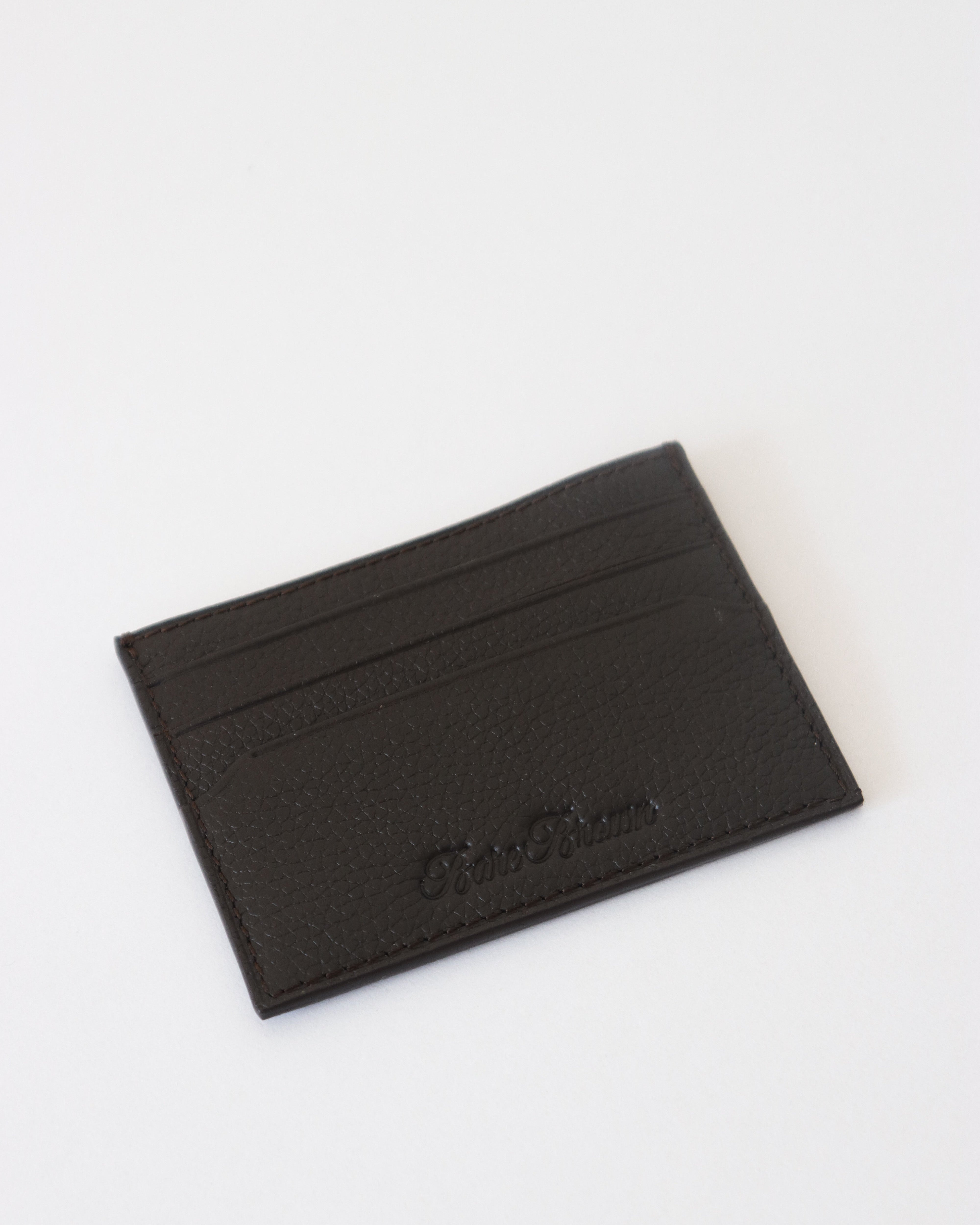 Genuine Leather Brown Card Holder With RFID Protection