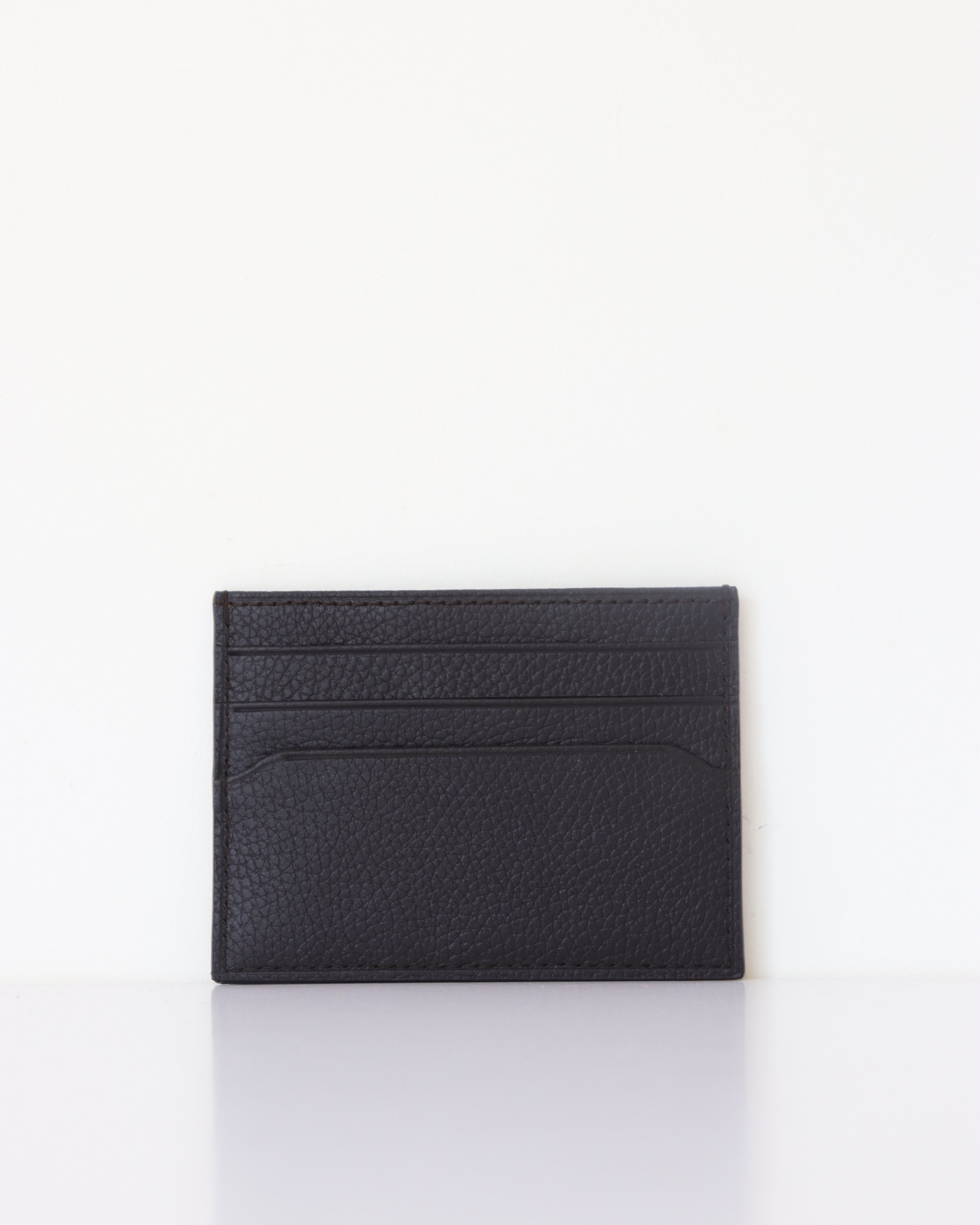Genuine Leather Brown Card Holder With RFID Protection