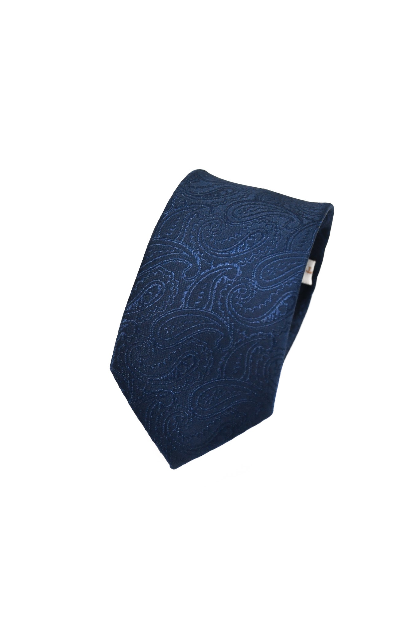 Men's Perfect Jacquard Microfibre Formal Tie 150cm - Navy