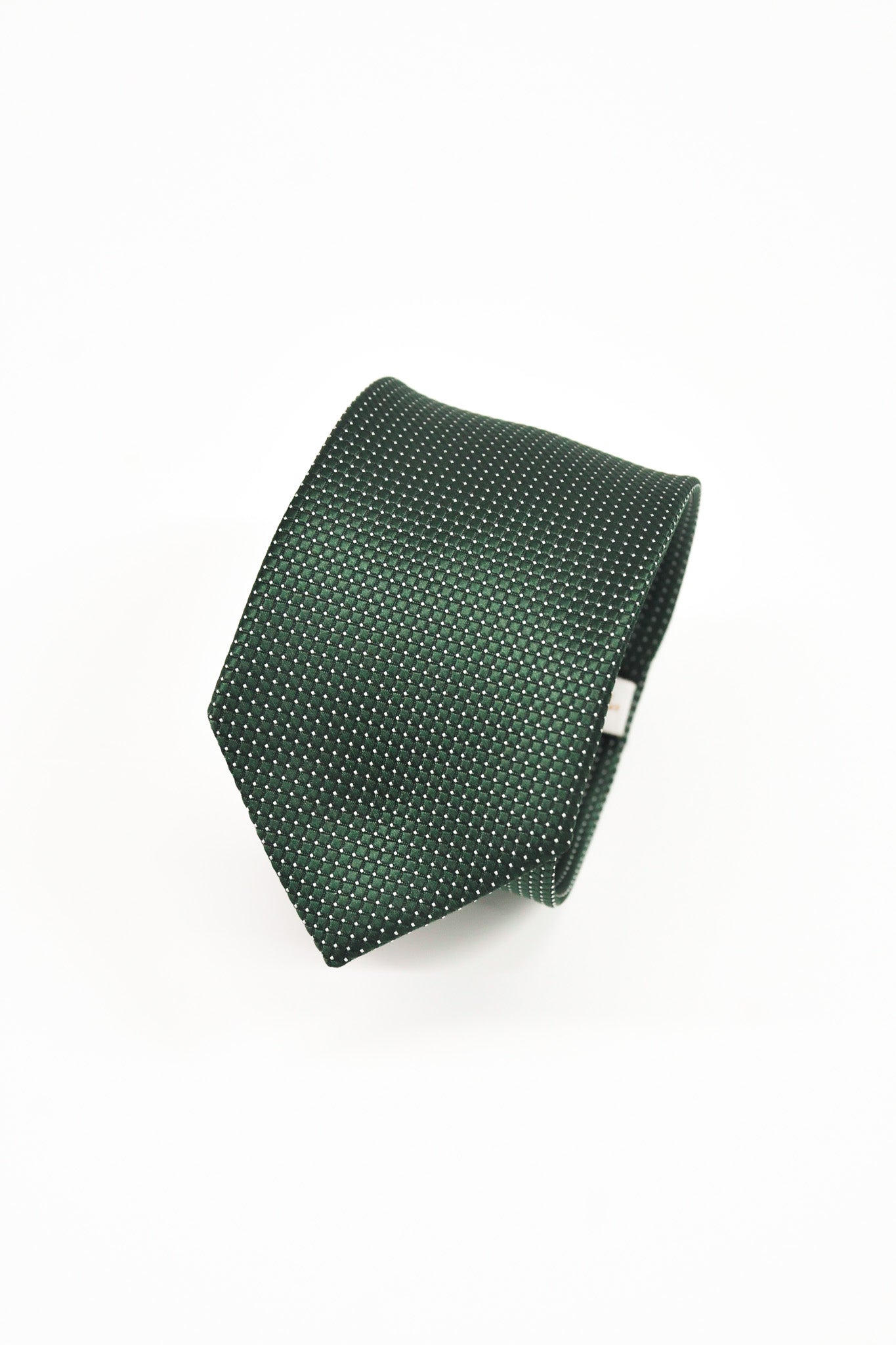 Men's Perfect Dobby Dotted Microfibre Formal Tie 150cm - Green