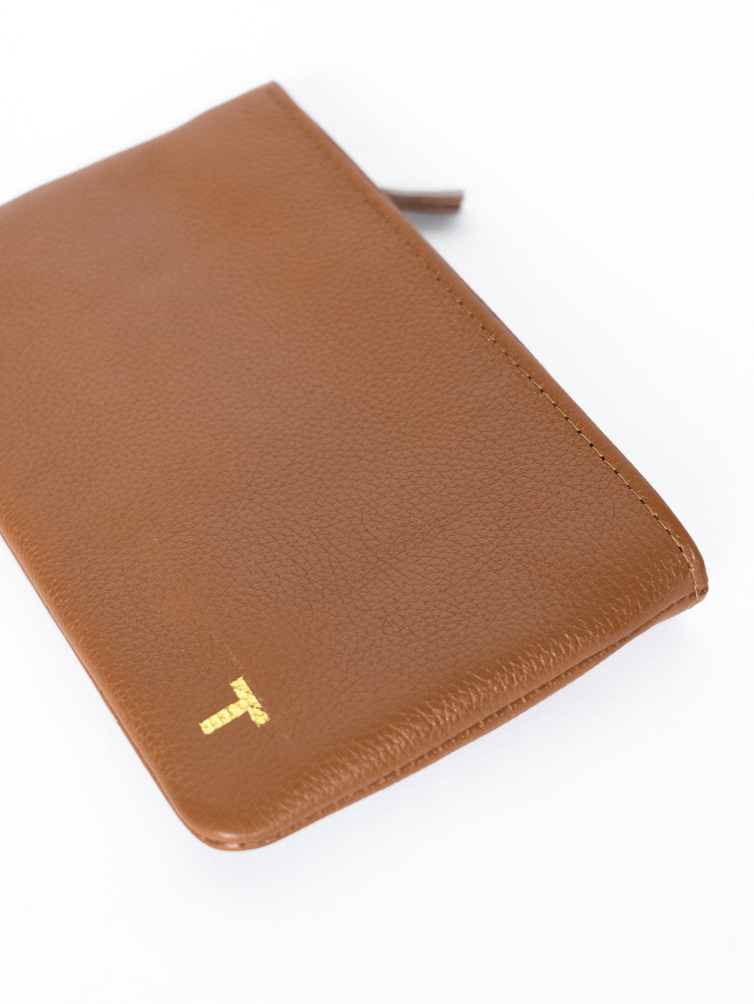 Dark Tan Leather Pouch