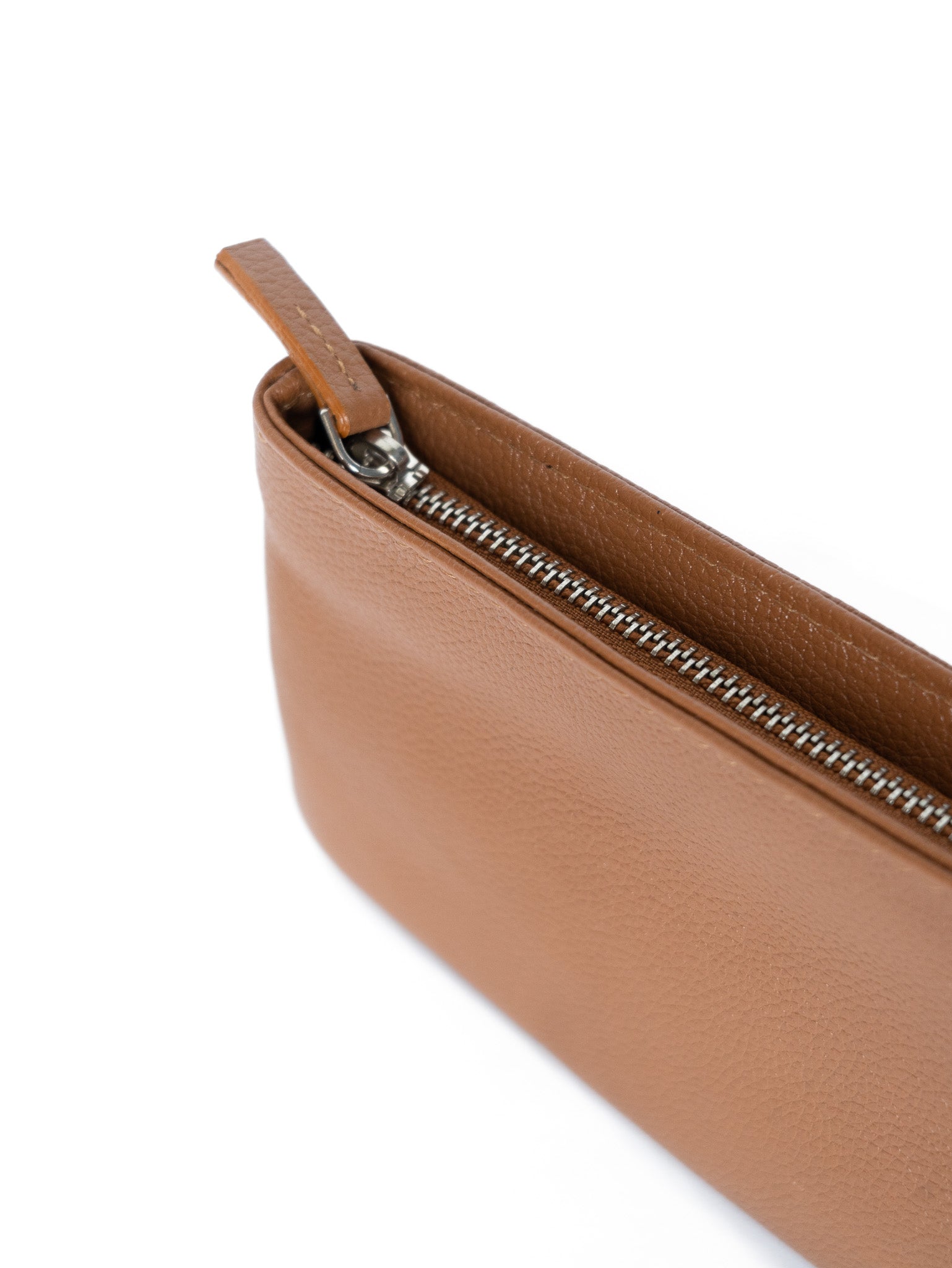 Dark Tan Leather Pouch