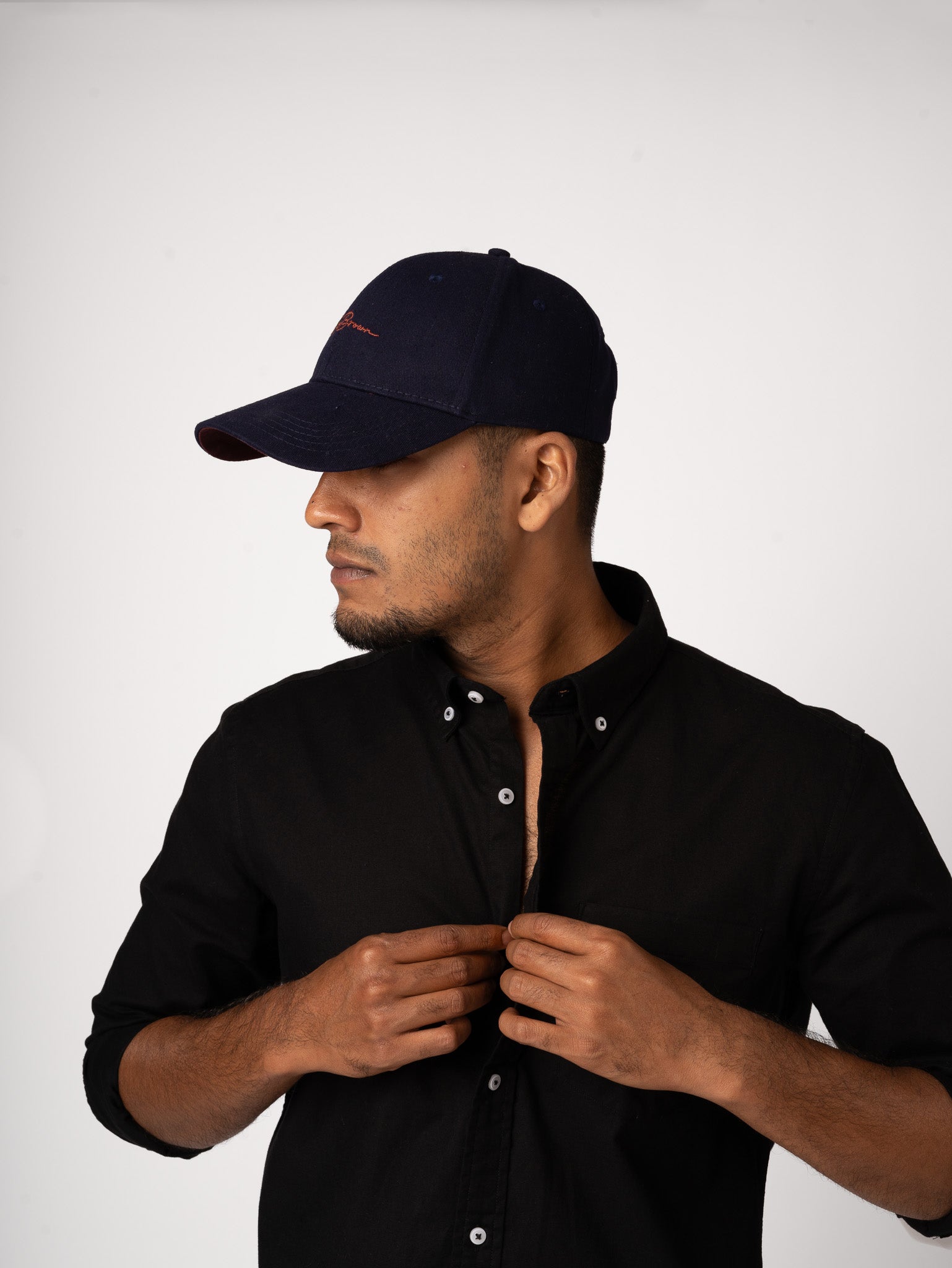 Mr.Brown Navy Cap
