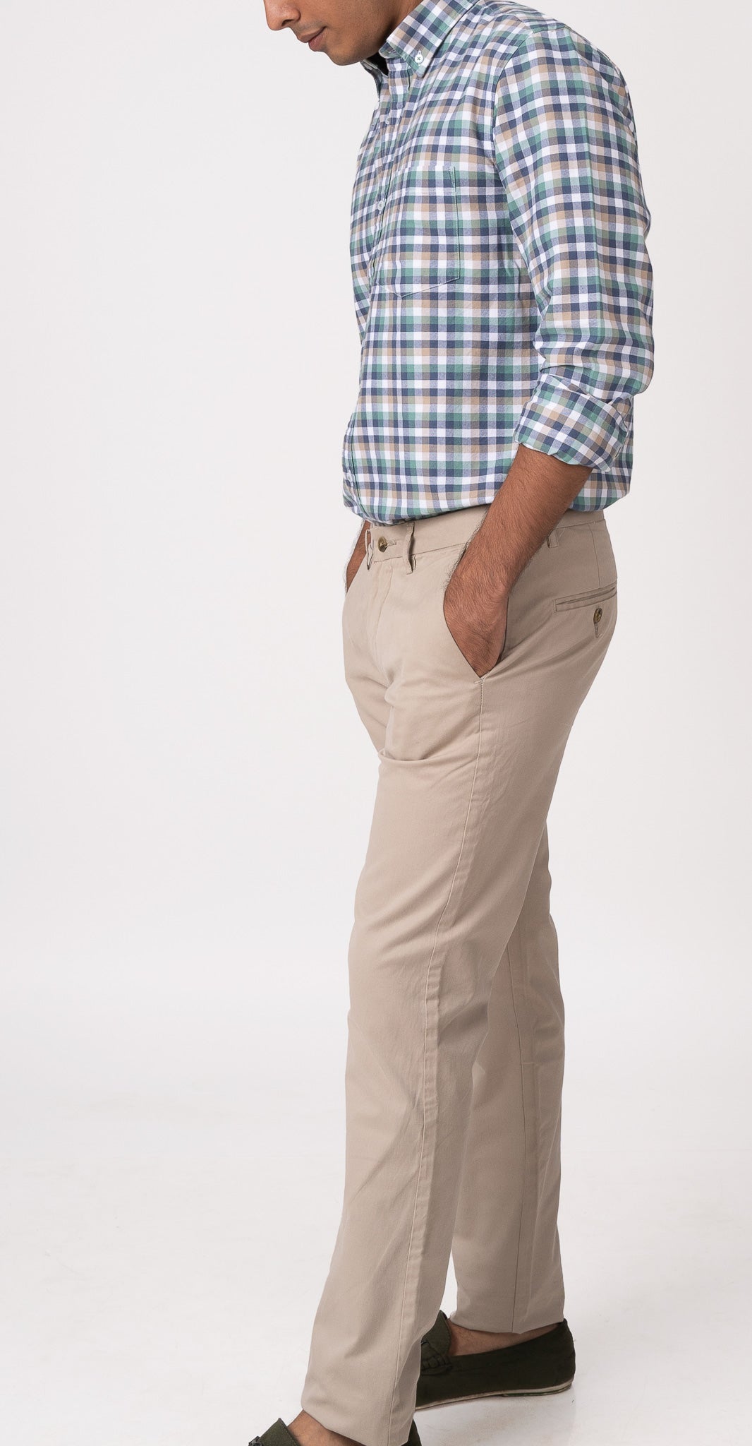 Bare Brown Multicolored Checkered Shirt