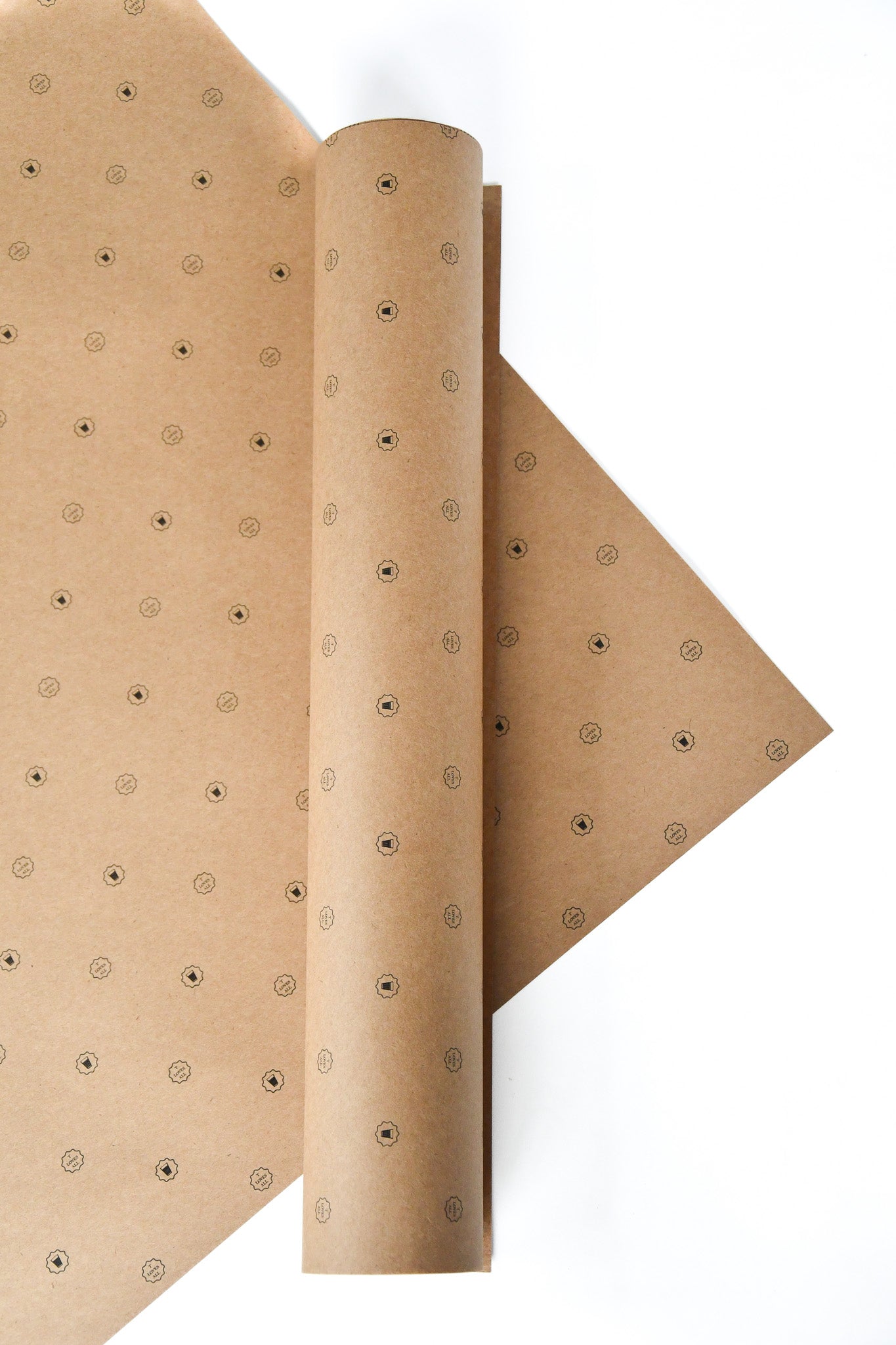 T Cup Printed Gift Wrap Paper - Brown Packing Box