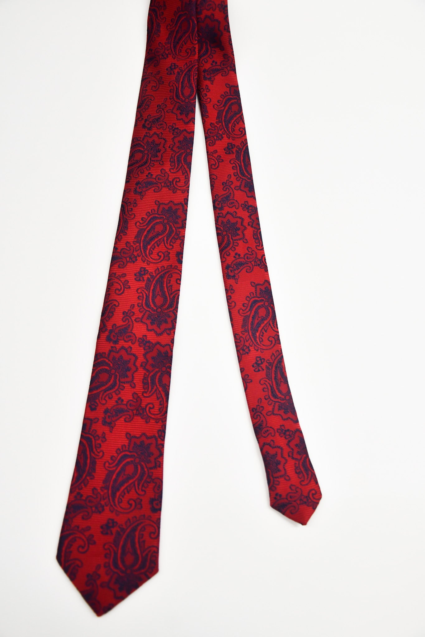 Men's Perfect Jacquard Microfibre Formal Tie 150cm - Red