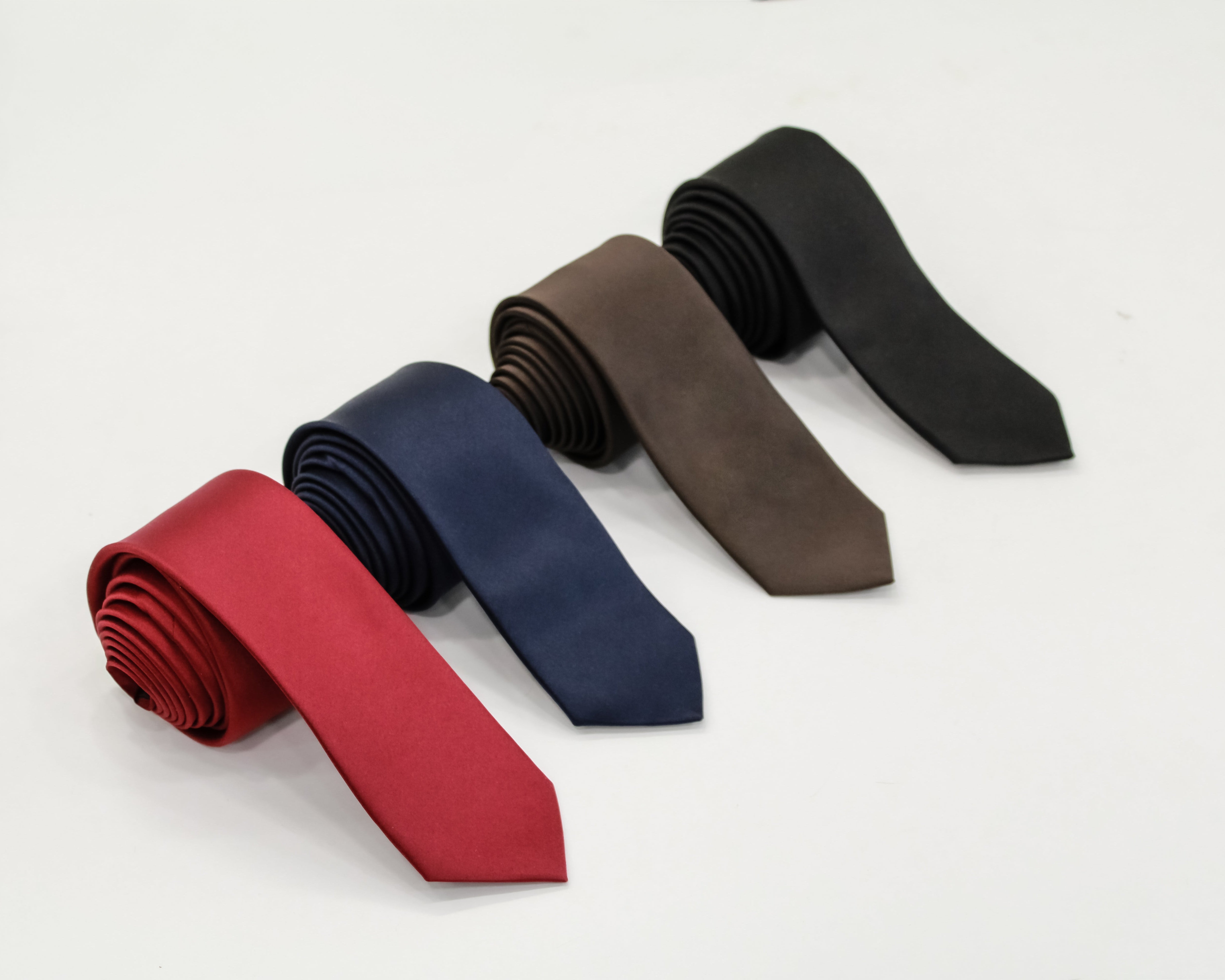 Men's Perfect Plain Satin Tie 150cm - Navy