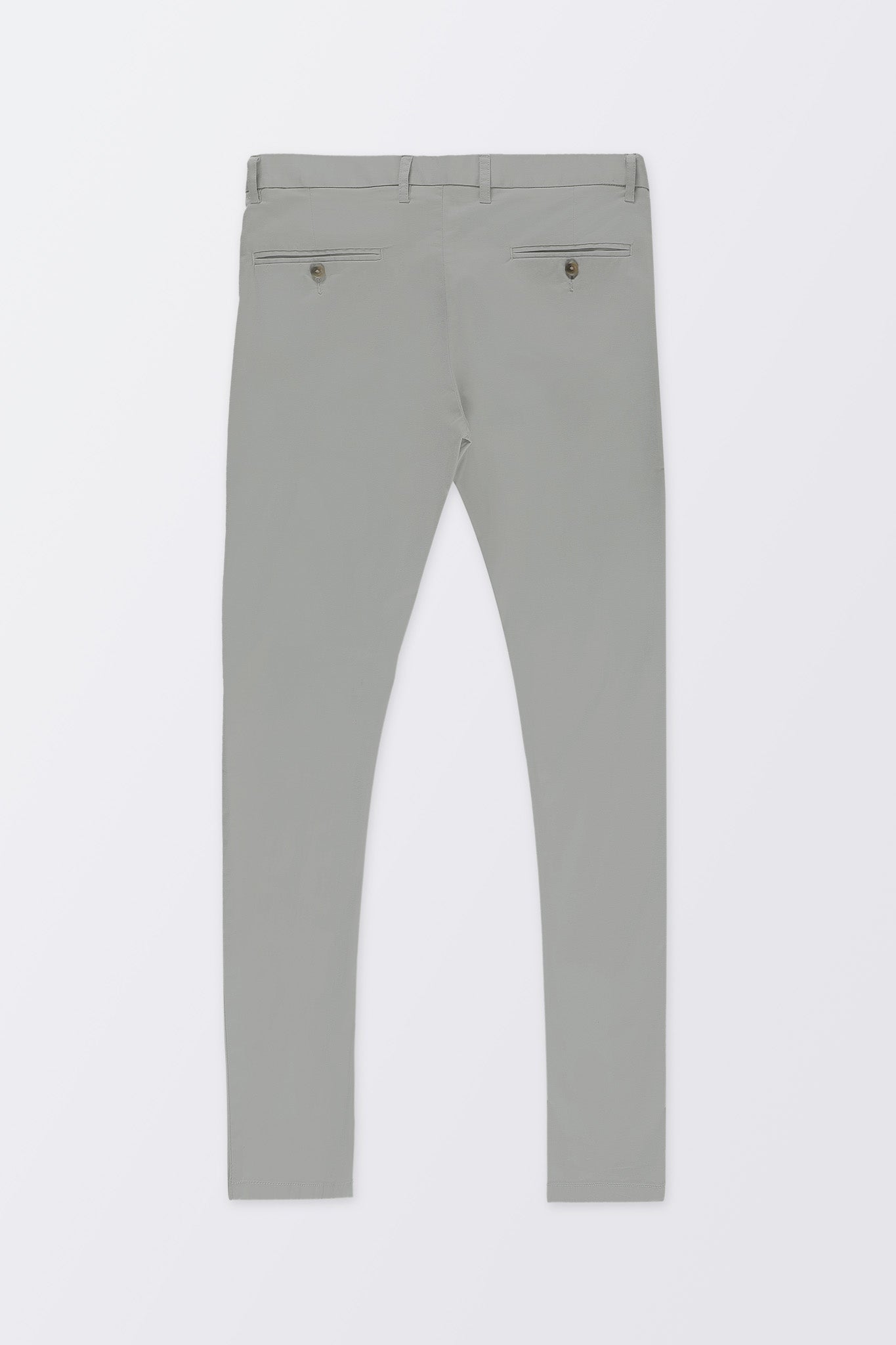 Bare Brown Stretch Slim Fit Cotton Chinos - Green