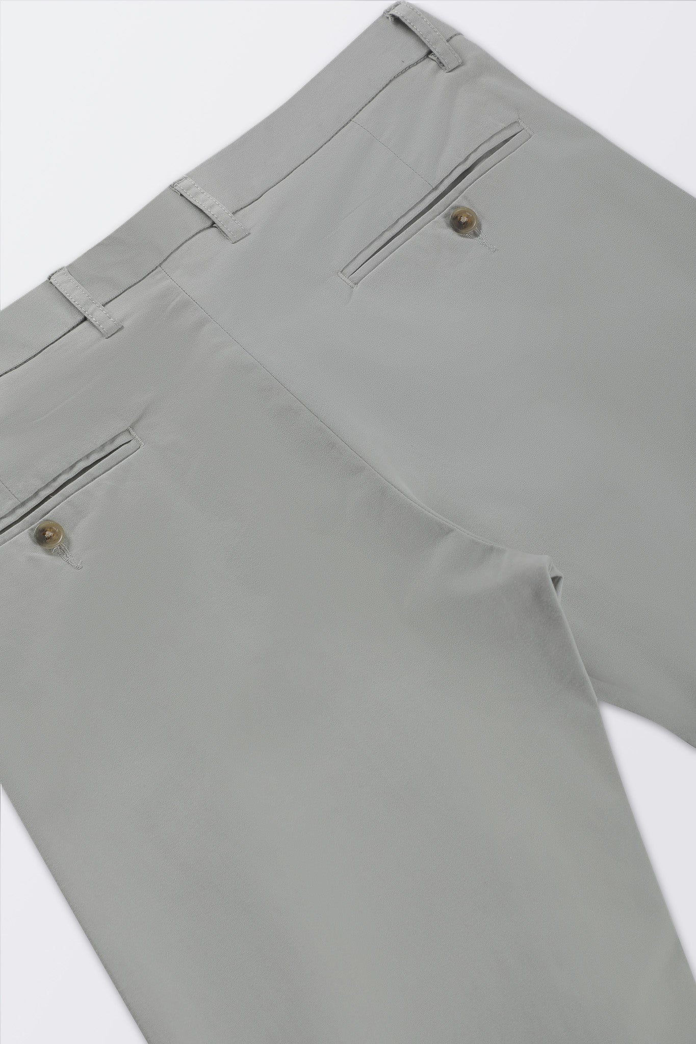 Bare Brown Stretch Slim Fit Cotton Chinos - Green