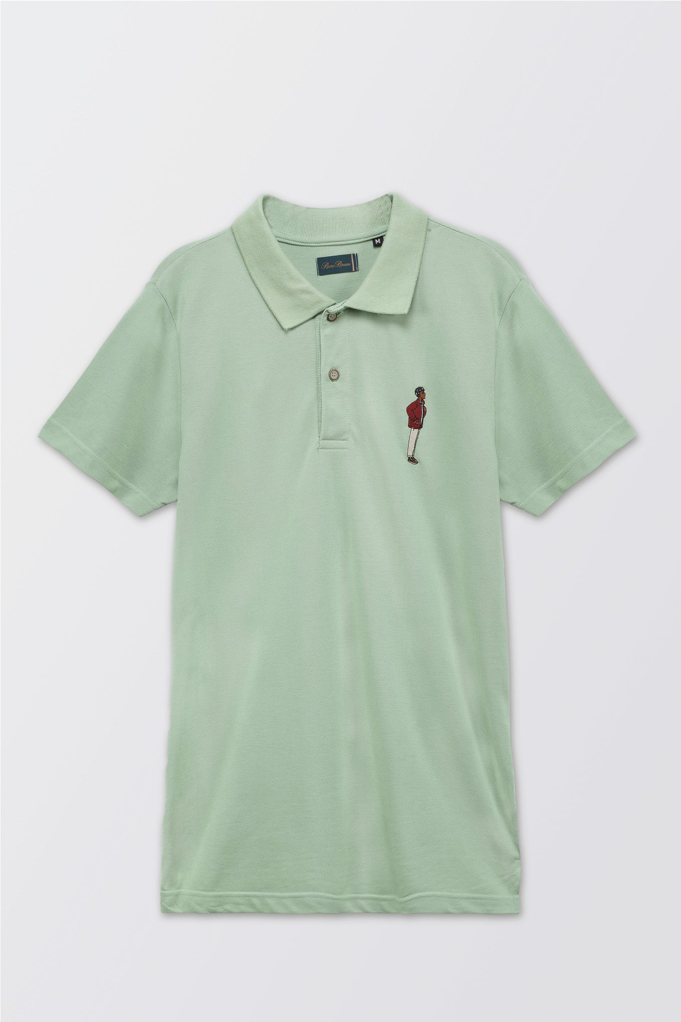 Mr.Brown Green Slim Fit Lightweight Polo T-Shirt