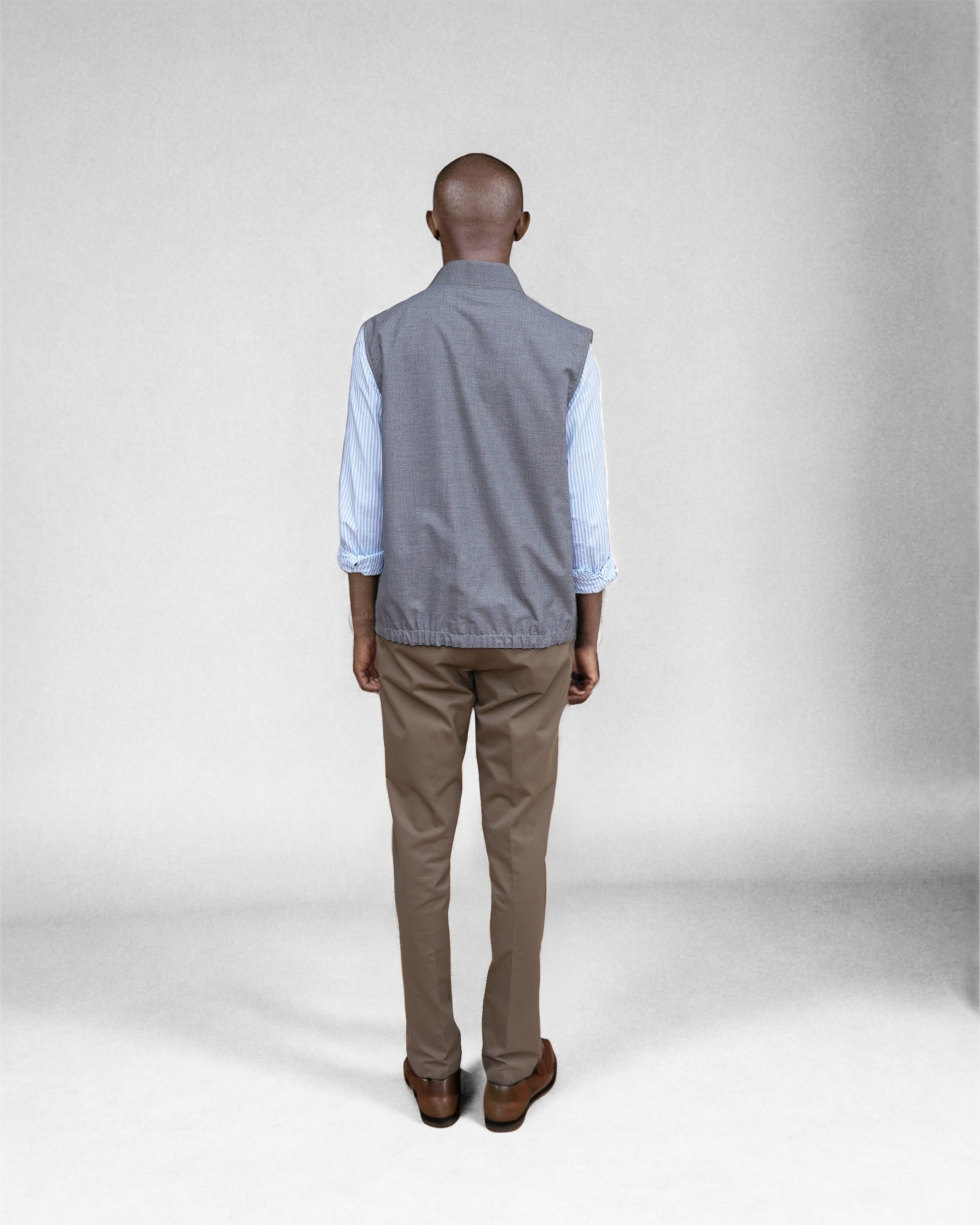 Bare Brown Reversible Jacket - Navy & Grey