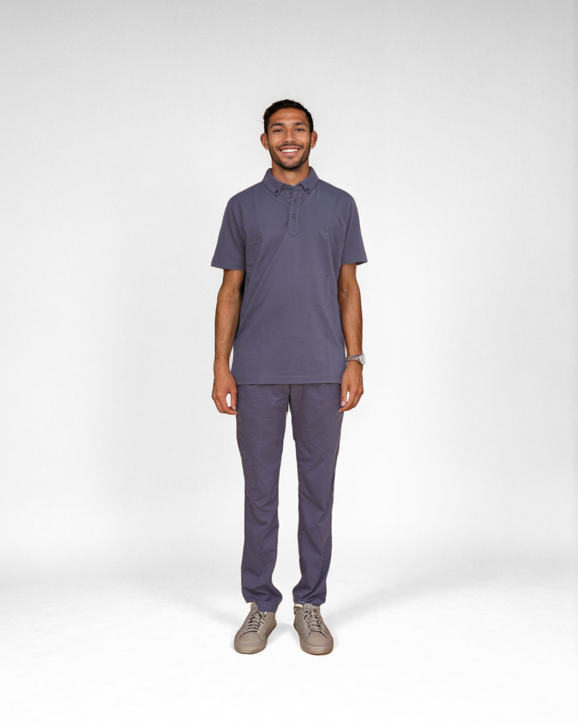 Bare Brown Ash Slim Fit Polo T-Shirt