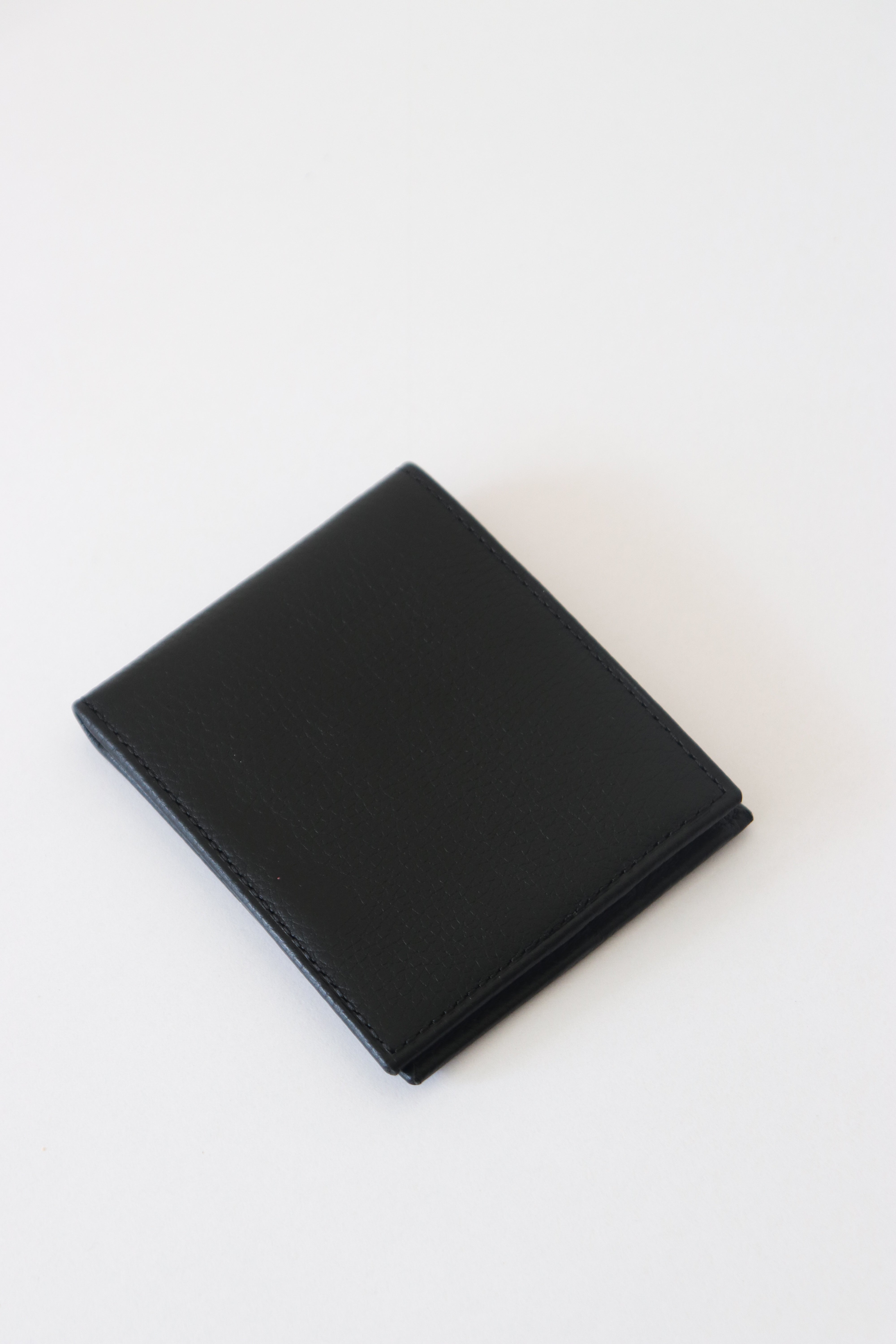 Genuine Leather Black Bi-fold Wallet With RFID Protection