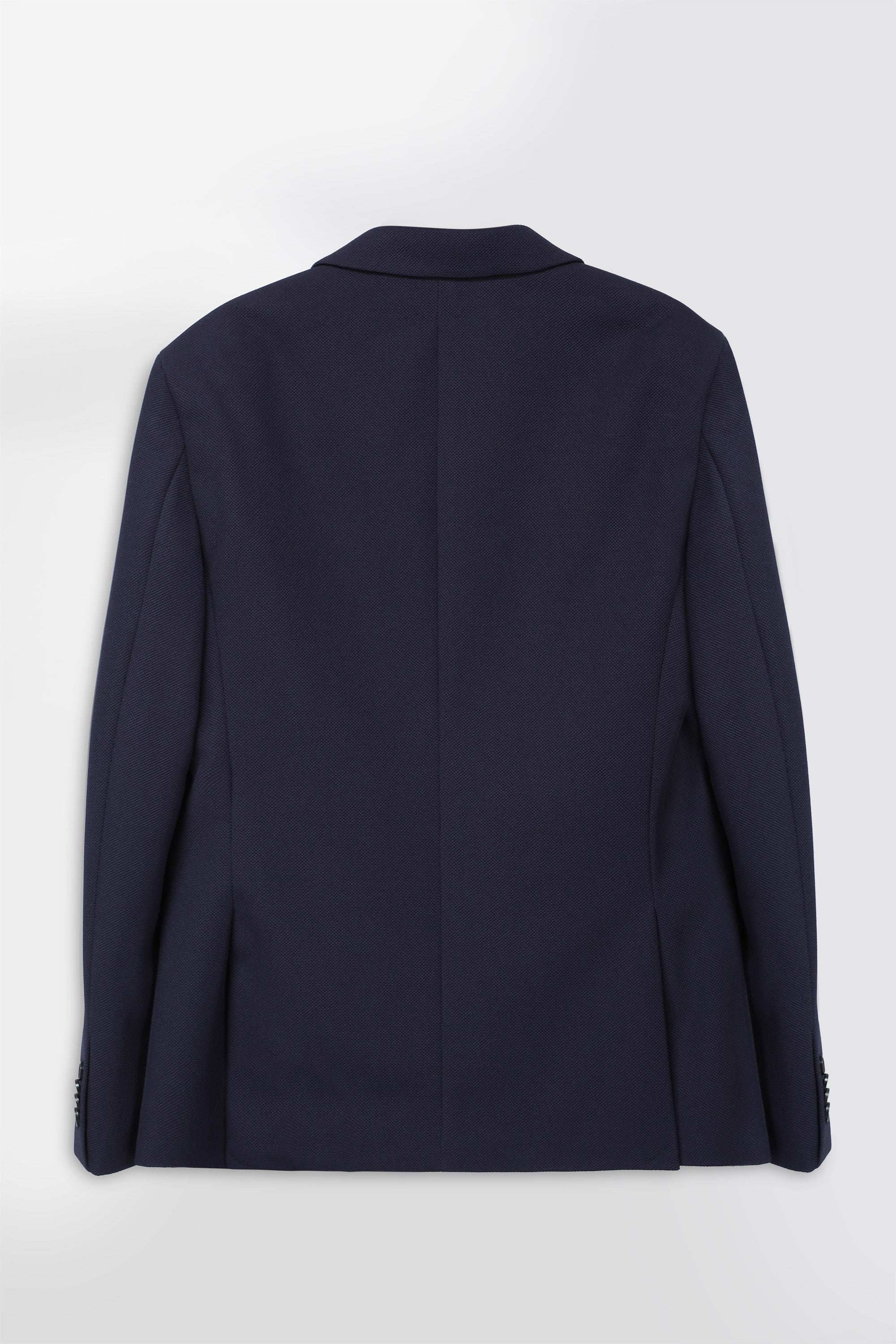 T the brand Super Slim Fit Fully Lined Knit Blazer - Navy Blue