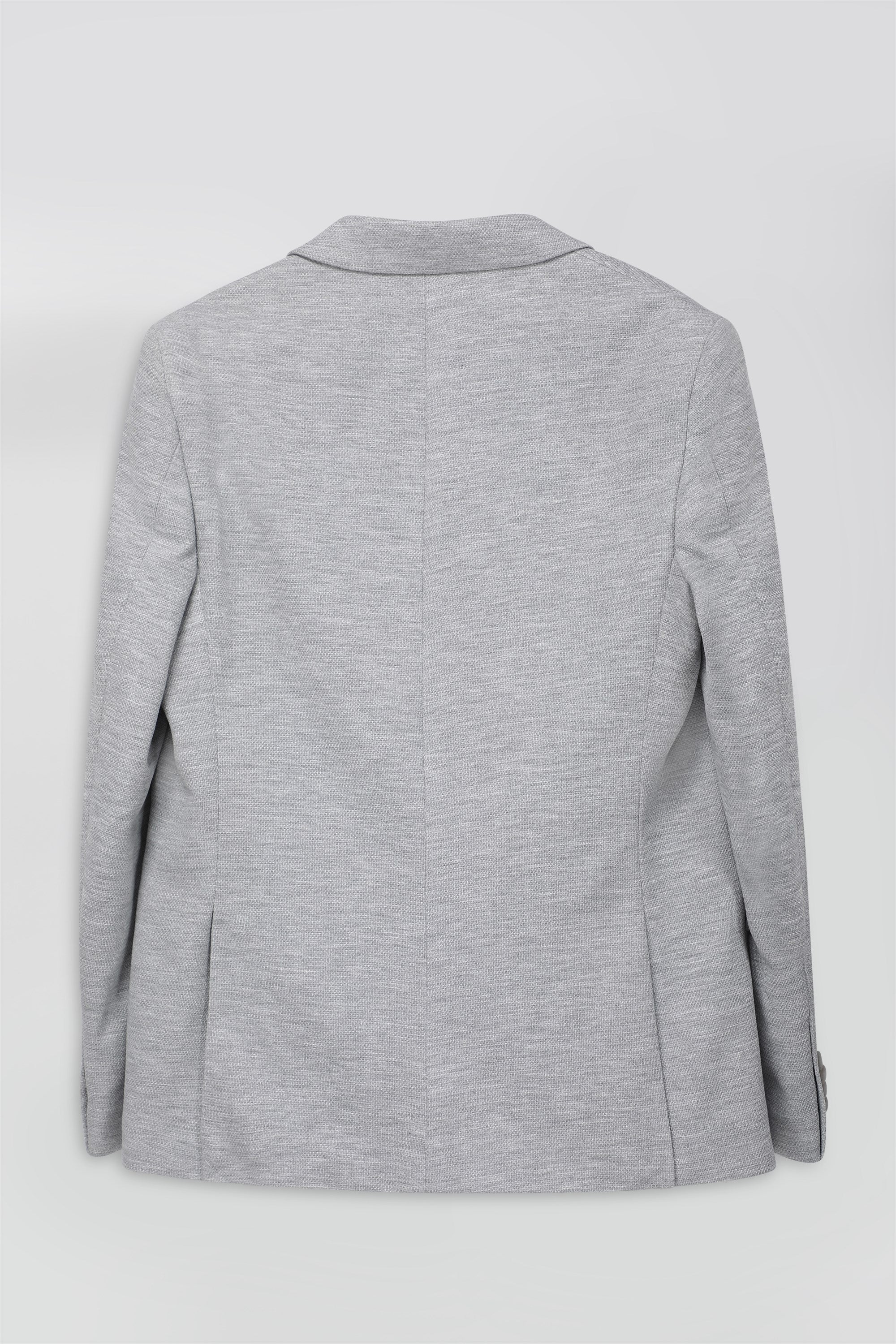 T the brand Super Slim Fit Knit Blazer - Grey