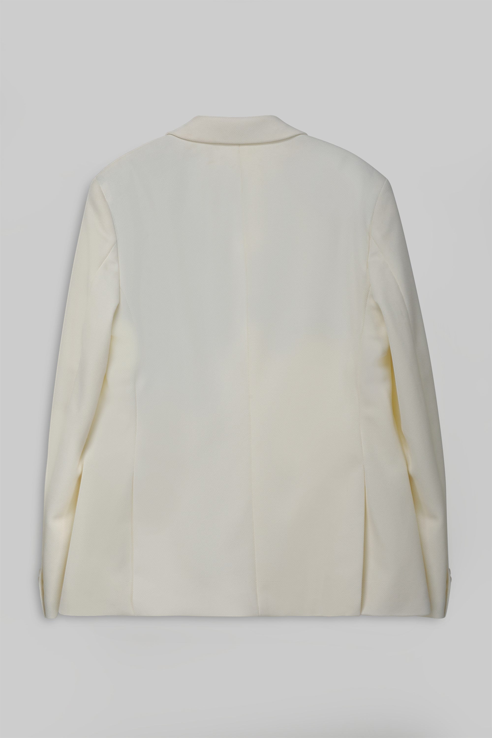 T the brand Slim Fit Knit Blazer - Ivory