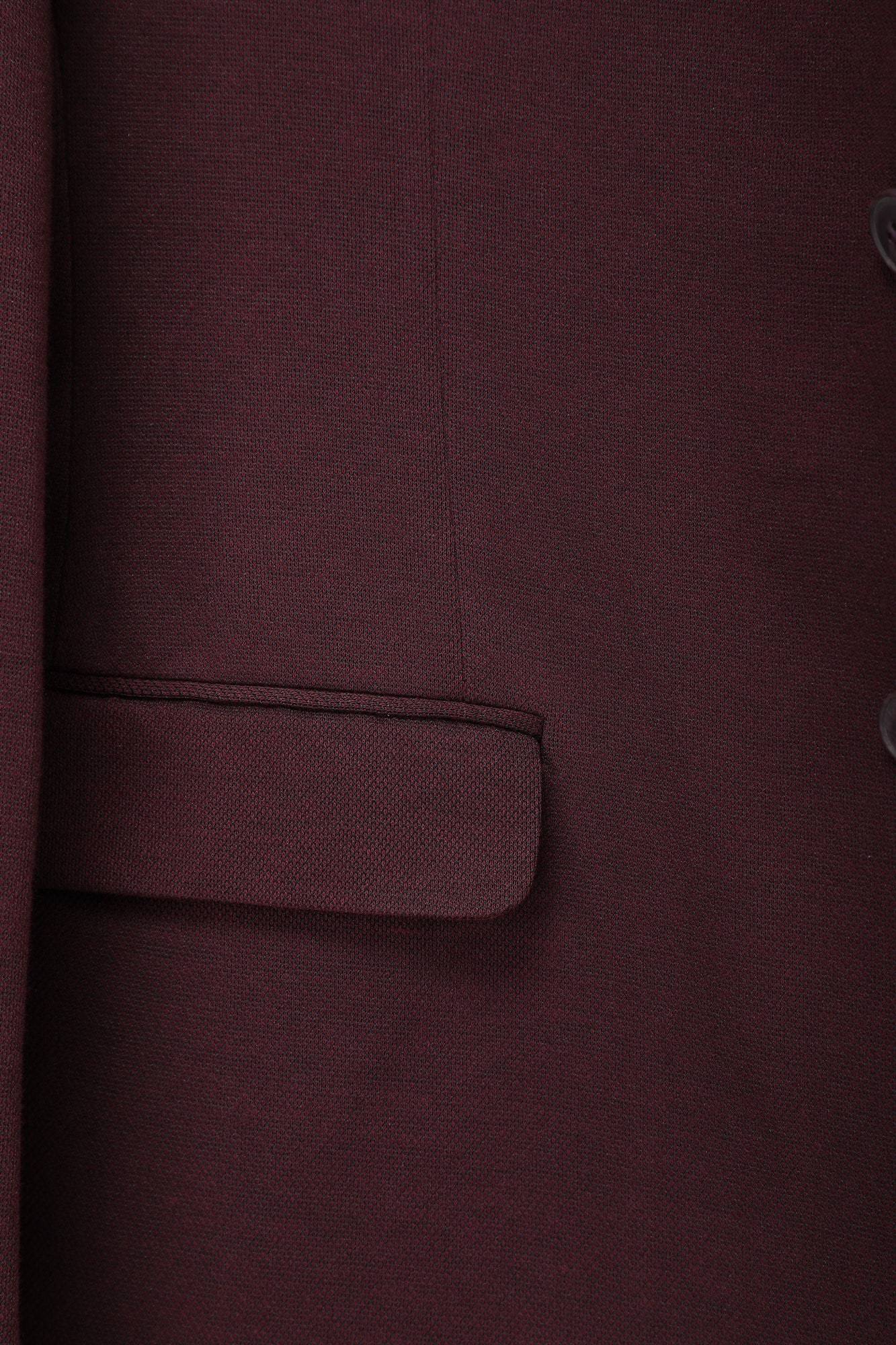 T the brand Slim Fit Fully Lined Knit Blazer - Maroon