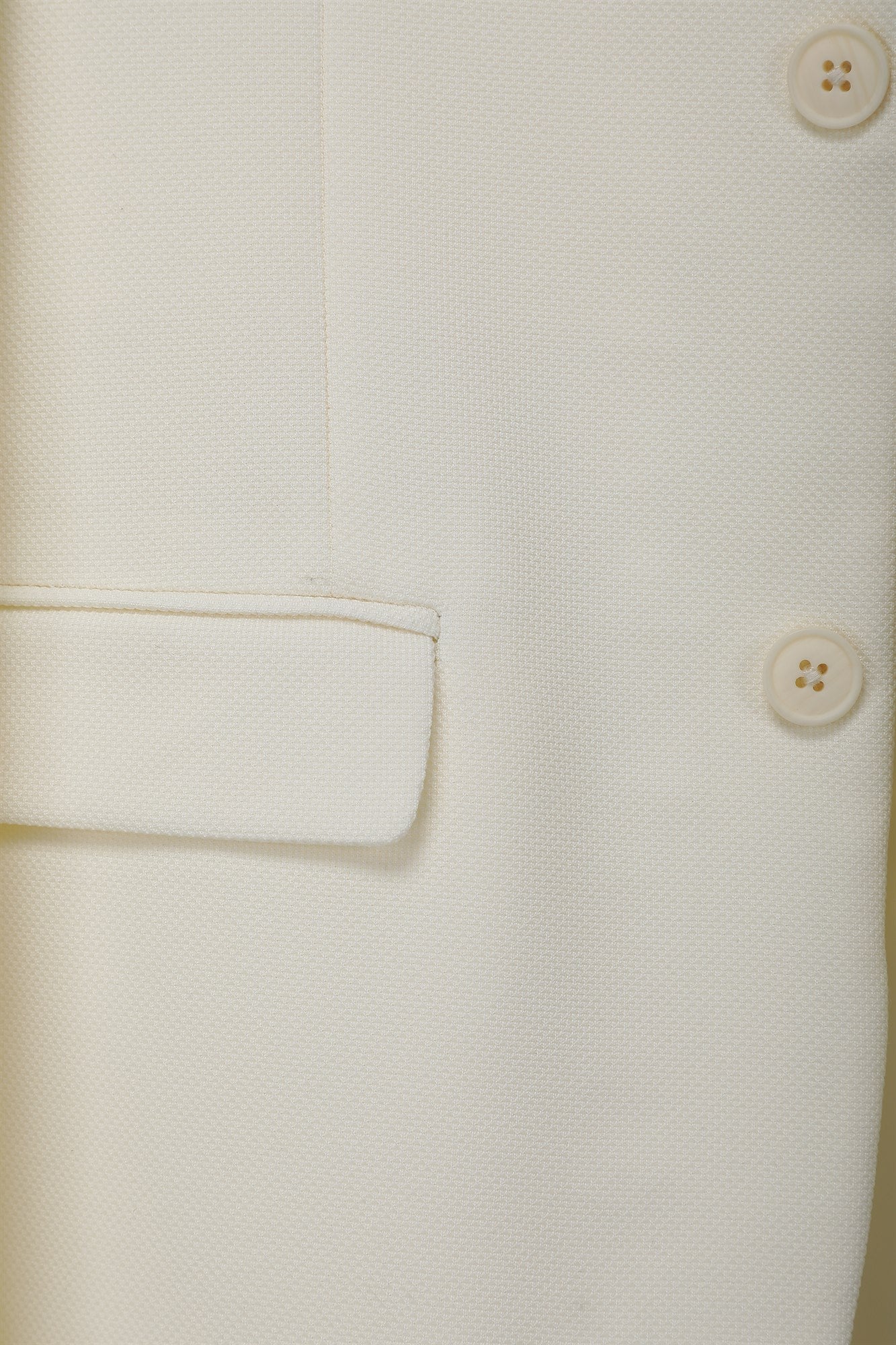 T the brand Slim Fit Knit Blazer - Ivory