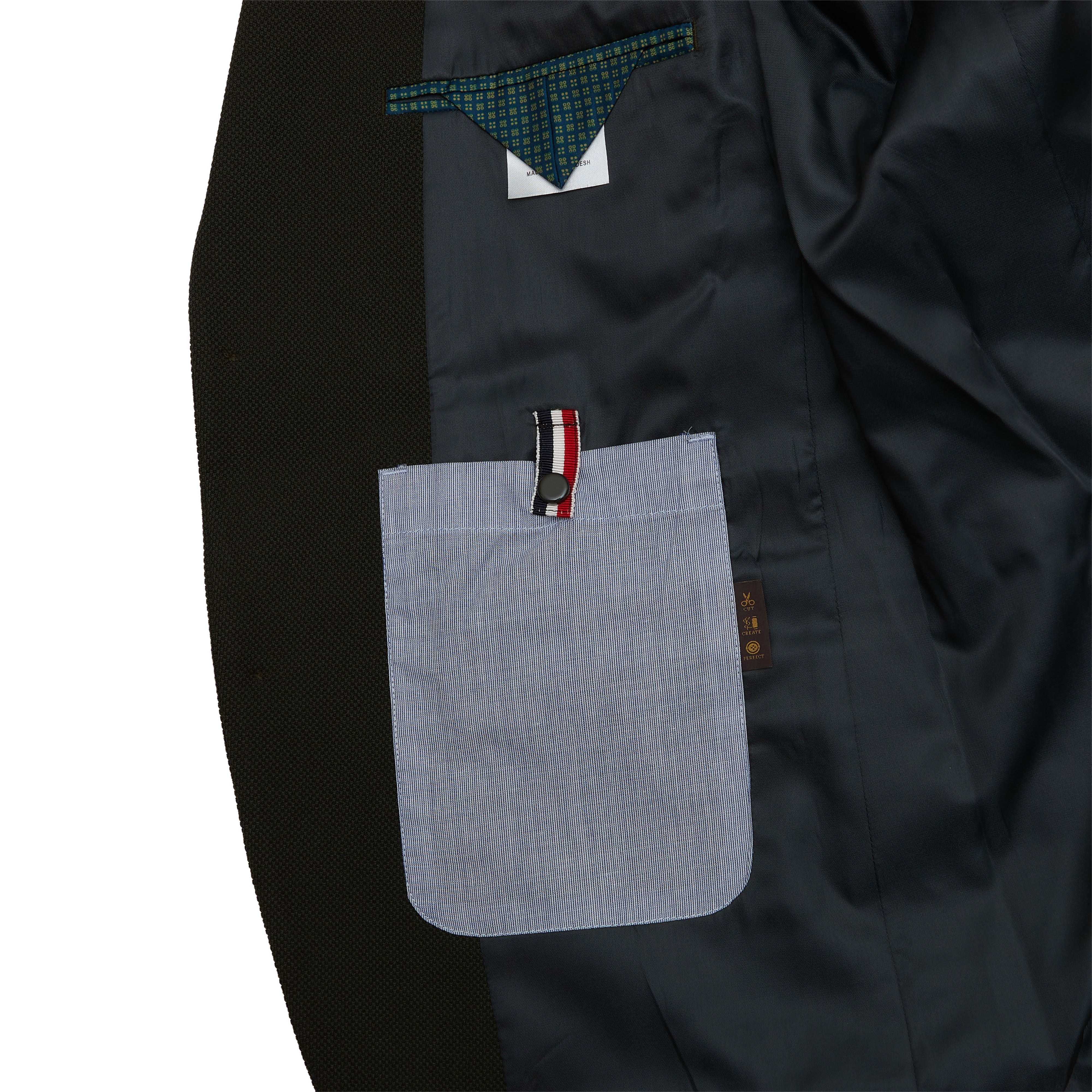 Olive Micro Structure Stretch Knit Blazer