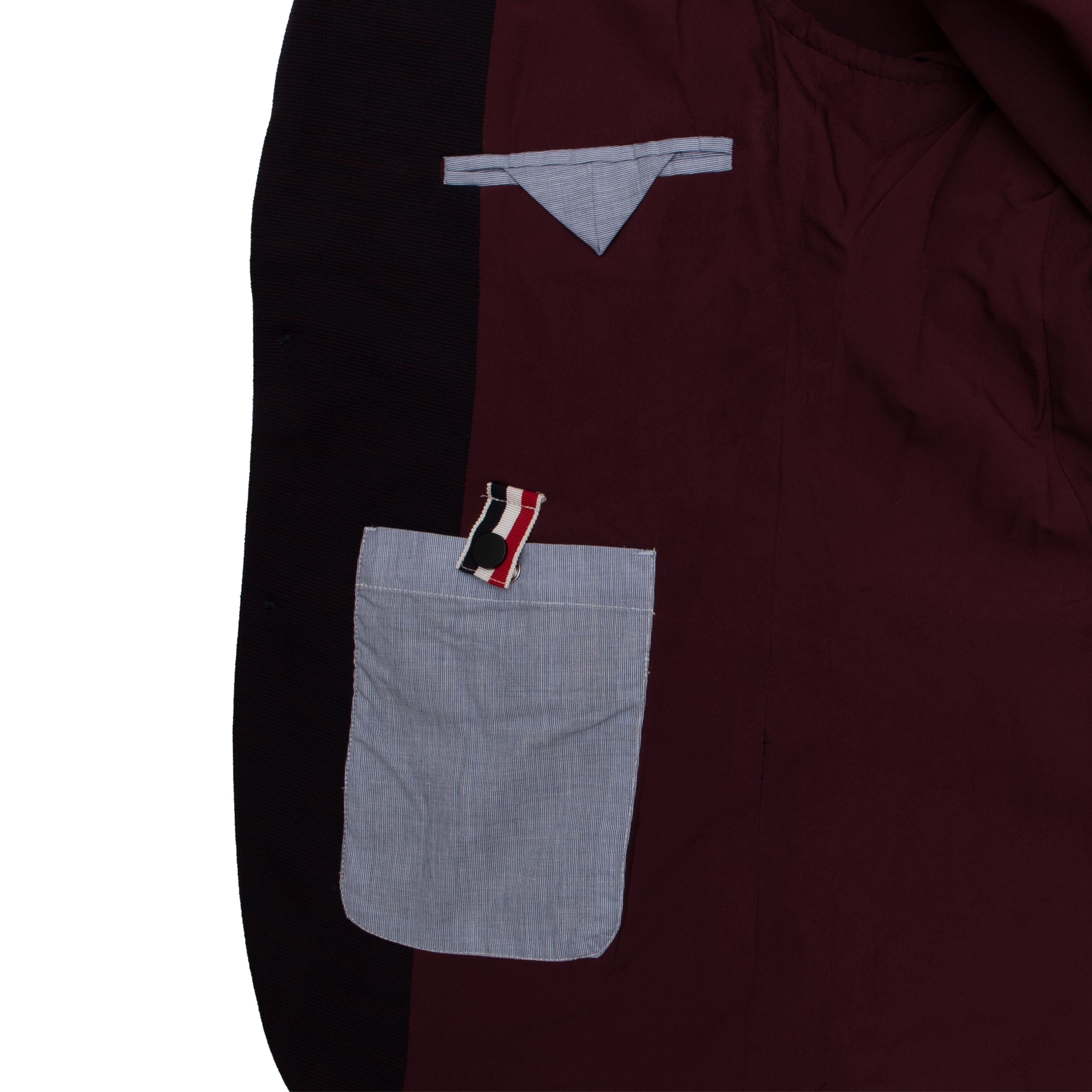 Wine Slub Knit Stretch Knit Blazer