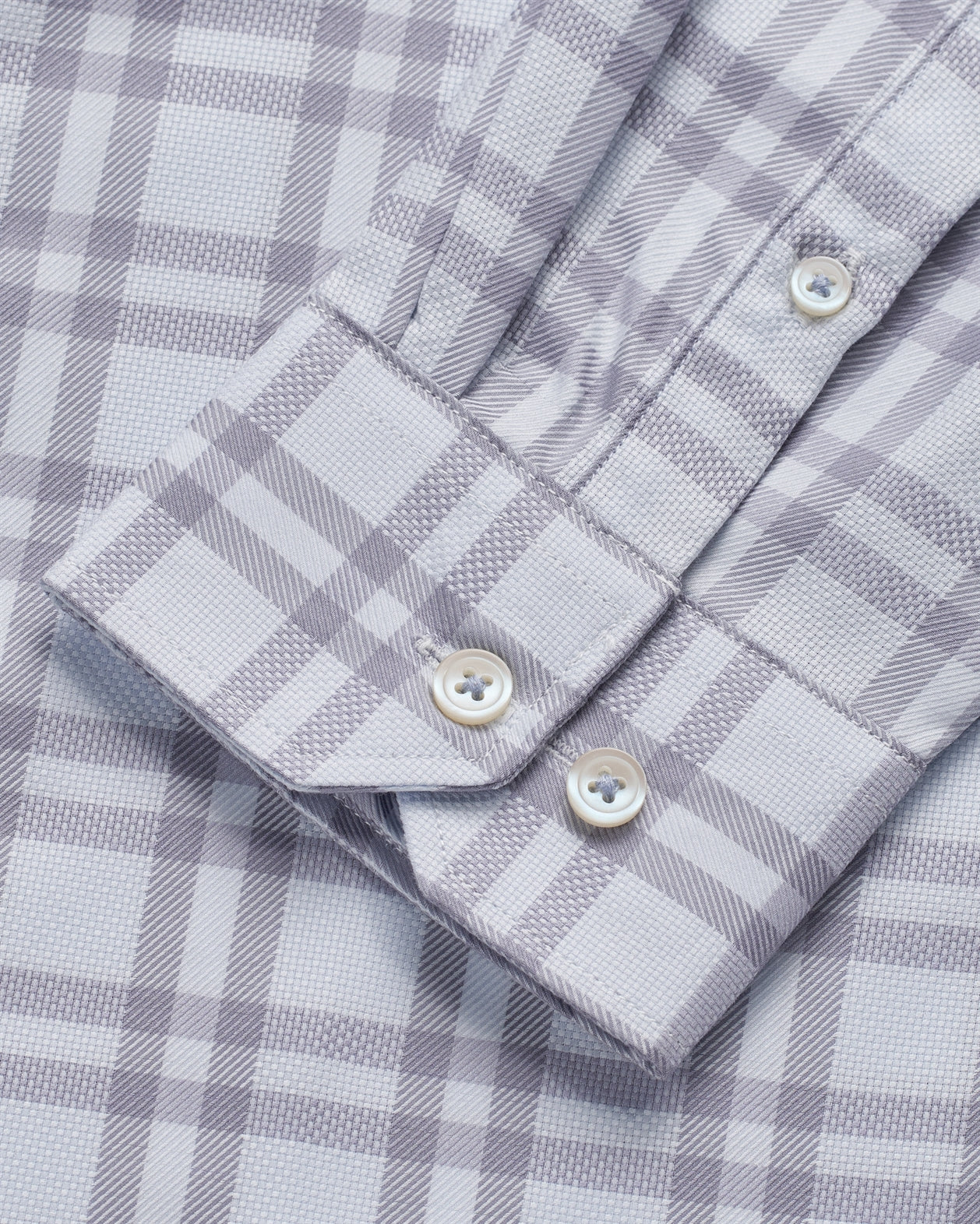 T the brand Checkered Dobby Slim Fit Full Sleeved Cotton Shirt - Blue