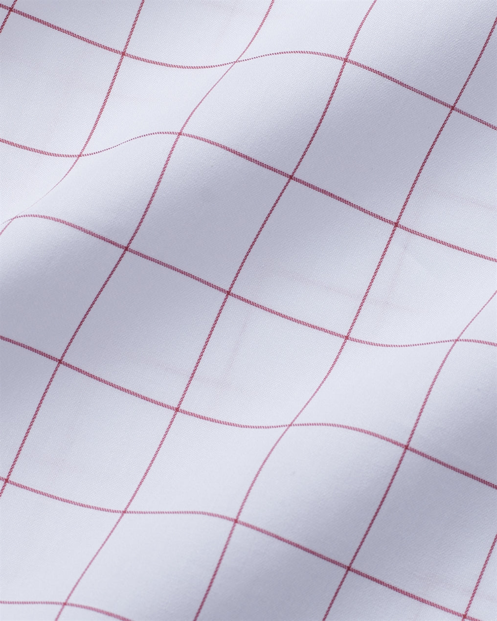 T the brand Checkered Slim Fit Full Sleeved Cotton Shirt - Red and White