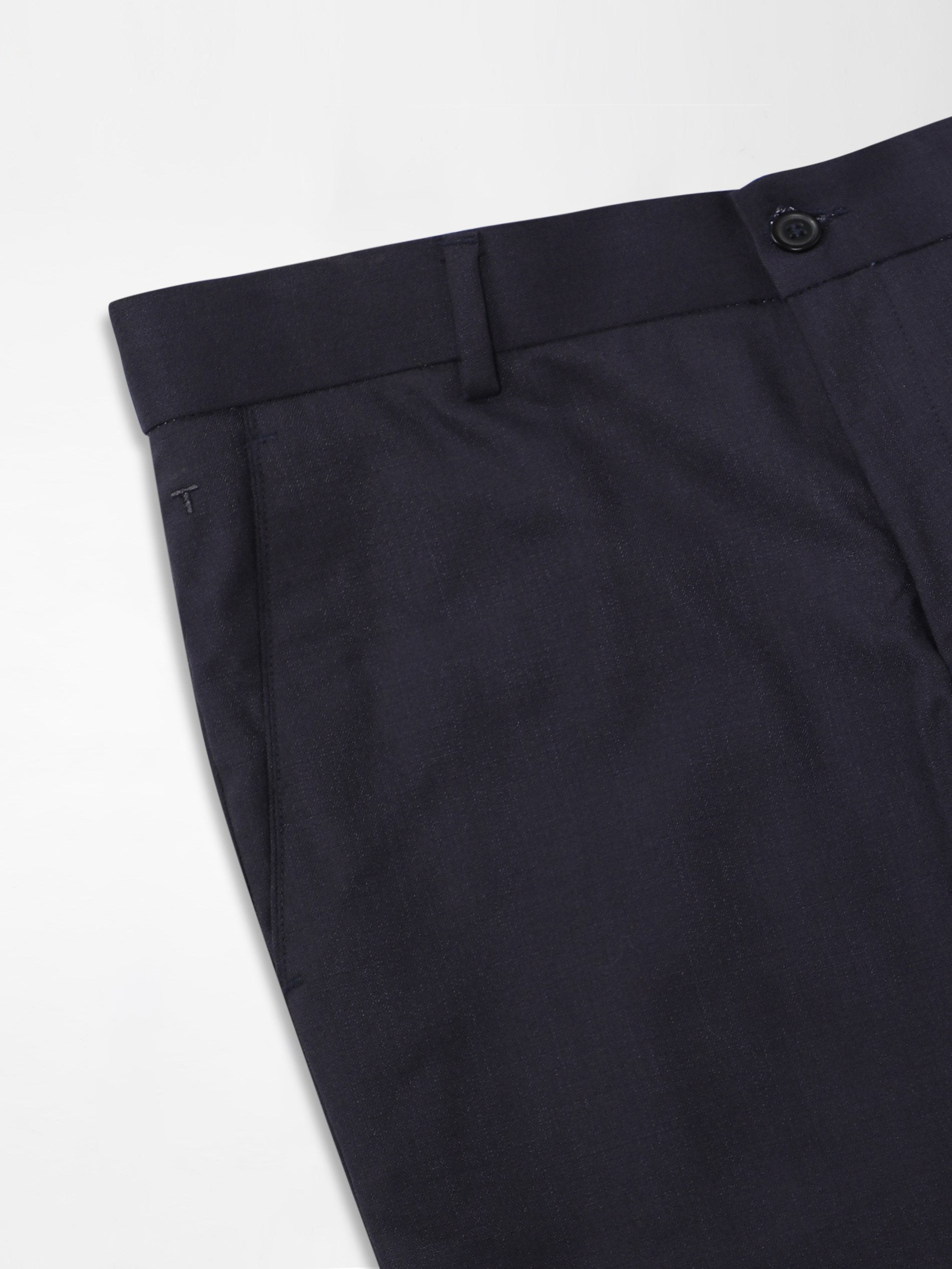 T the brand Stretch Formal Flat Front Trouser - Grey