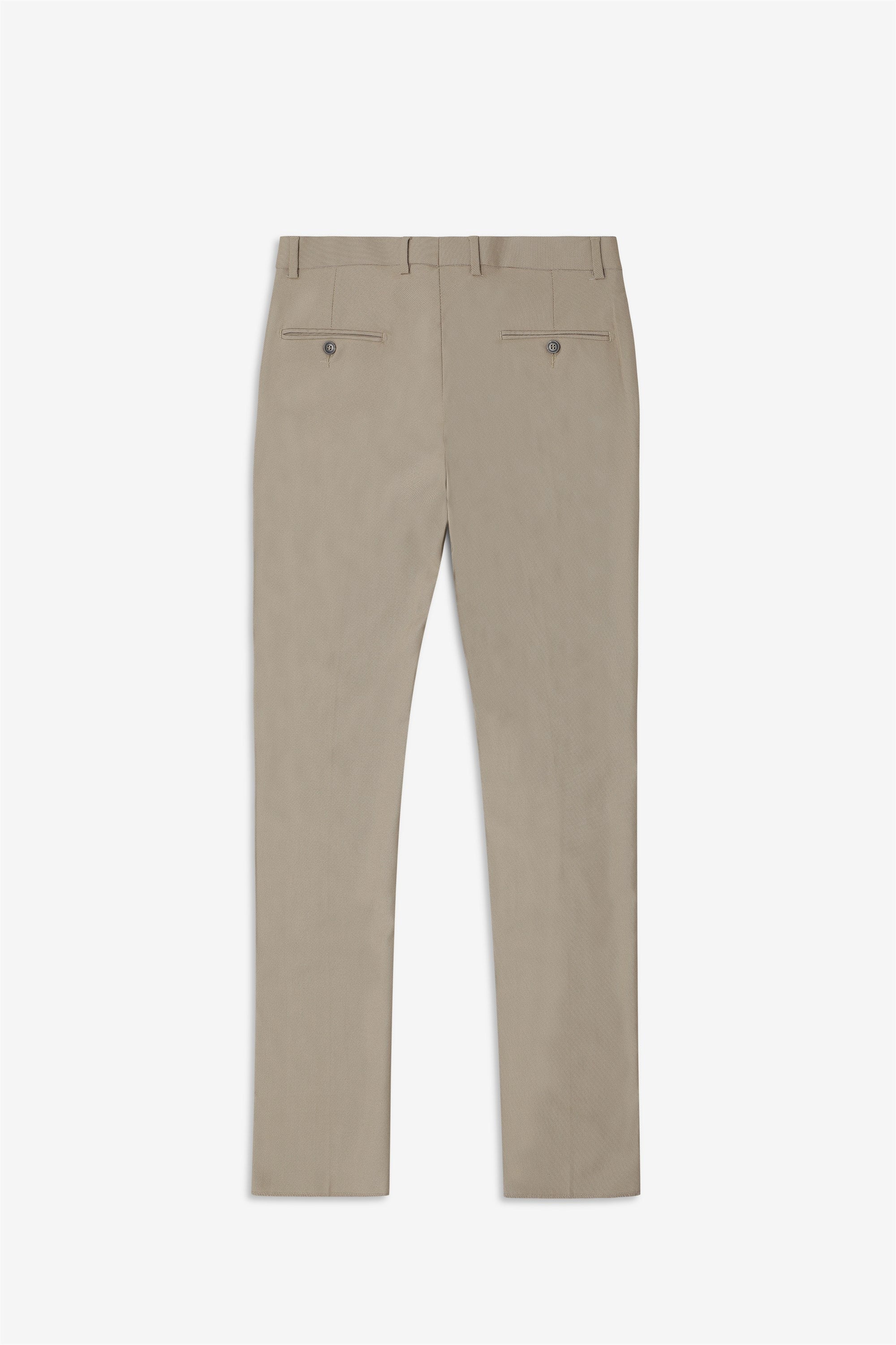 T the brand Stretch Formal Textured Trouser - Khaki