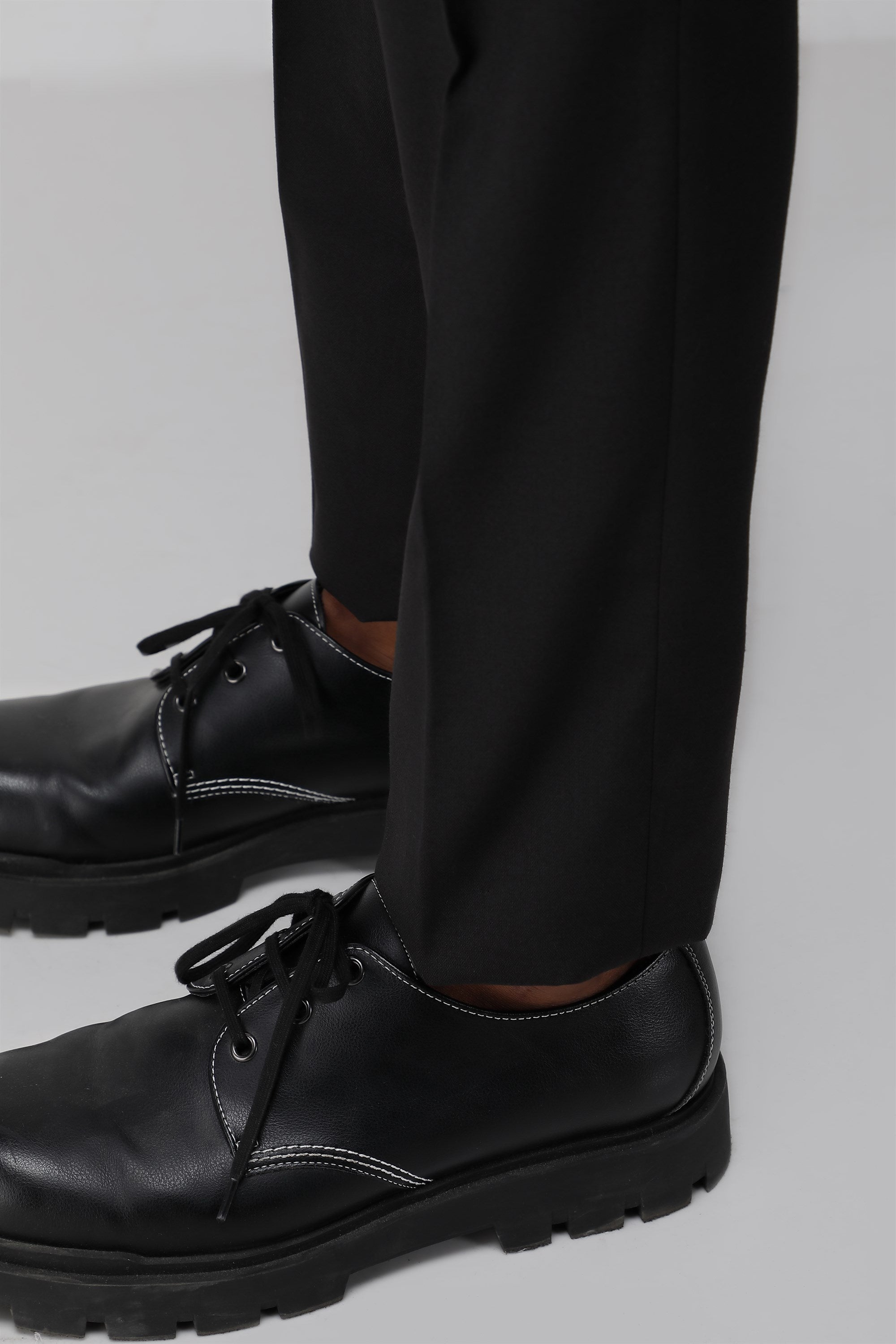 T the brand Stretch Formal Flat Front Trouser - Black