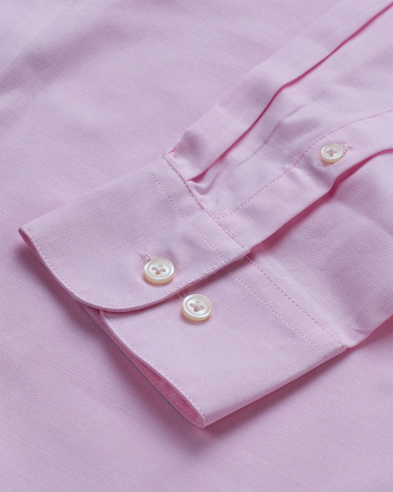 T the brand Classic Oxford Stretch Slim Fit Full Sleeved Cotton Shirt - Pink