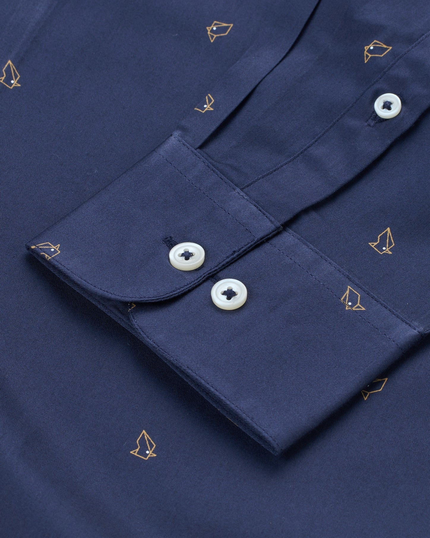 T The Brand Ditsy Printed Full-Sleeved Shirt - Navy