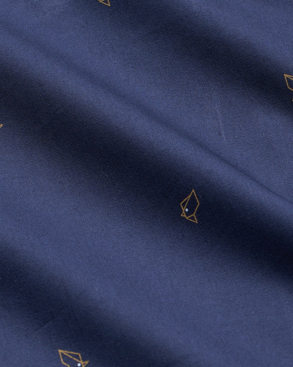 T The Brand Ditsy Printed Full-Sleeved Shirt - Navy