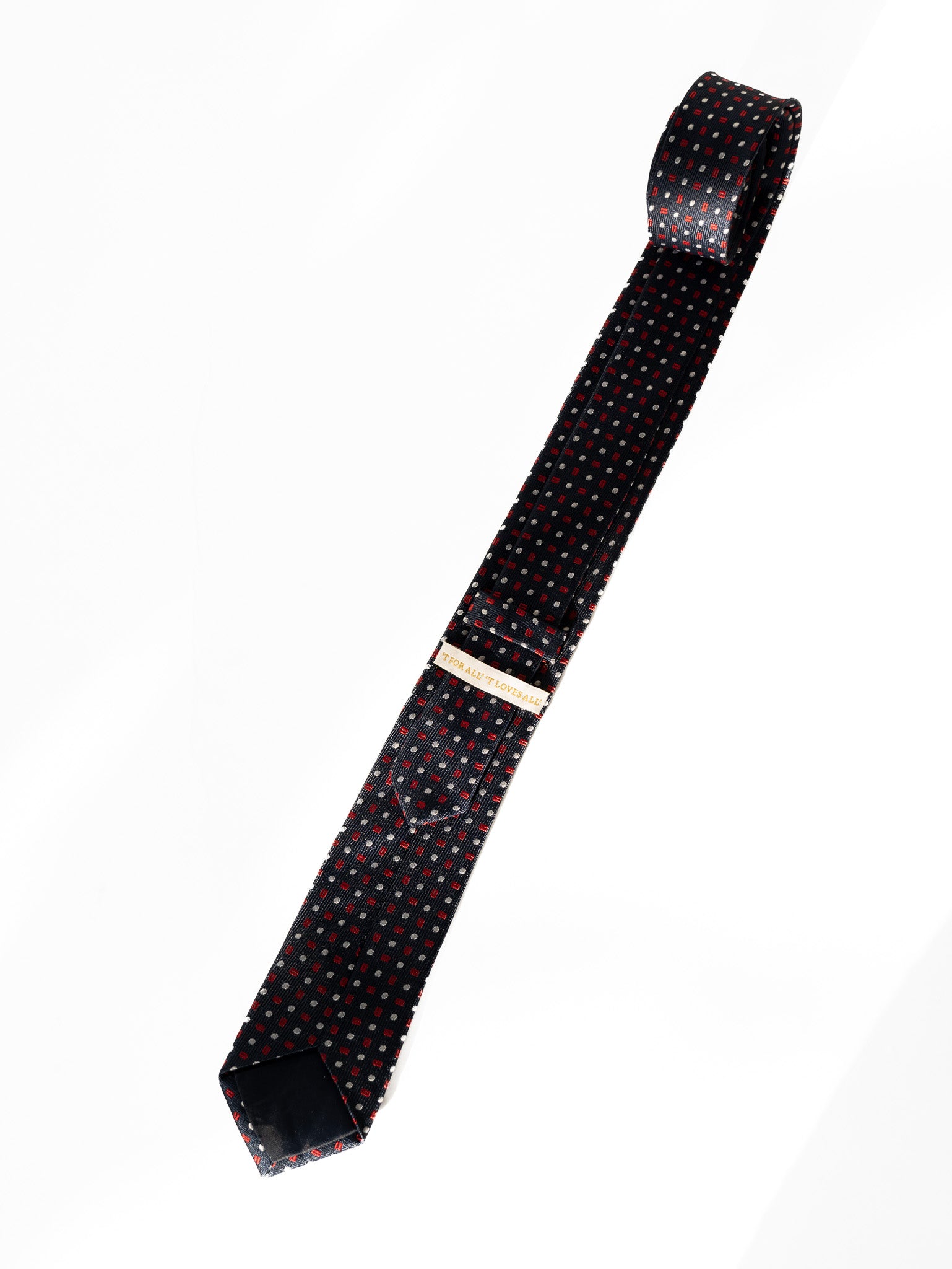 Men's Perfect Dobby Textured Microfibre Slim Tie - Navy