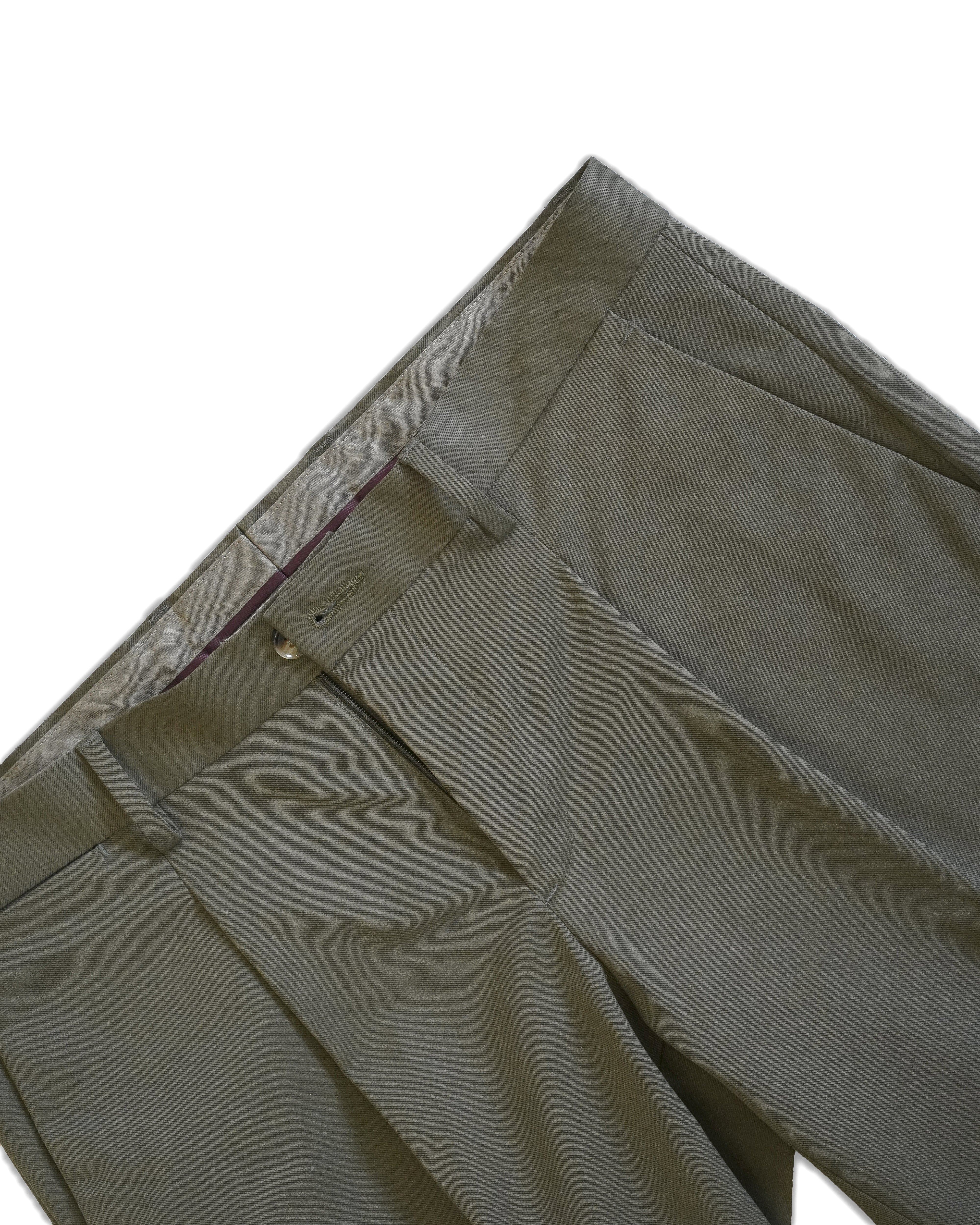 Bare Brown Slim Fit Hybrid Trouser - Olive