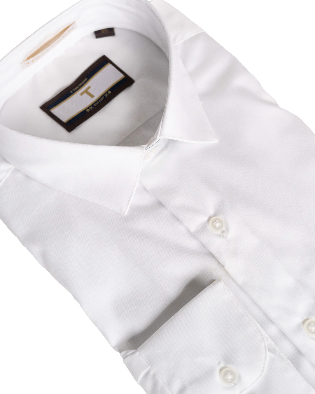 T the Brand Classic White Superfine Cotton Twill Shirt