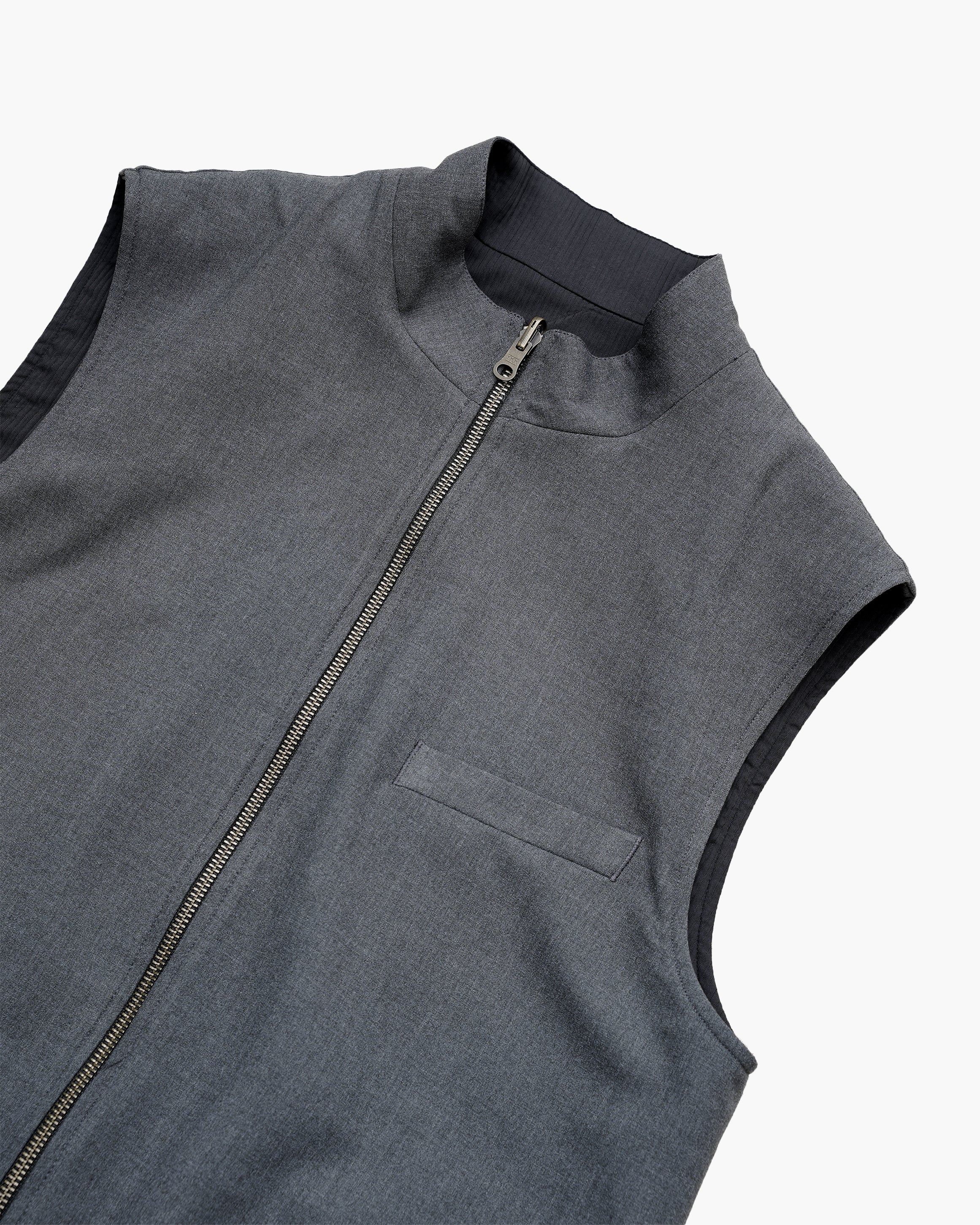 Bare Brown Reversible Jacket - Black & Charcoal